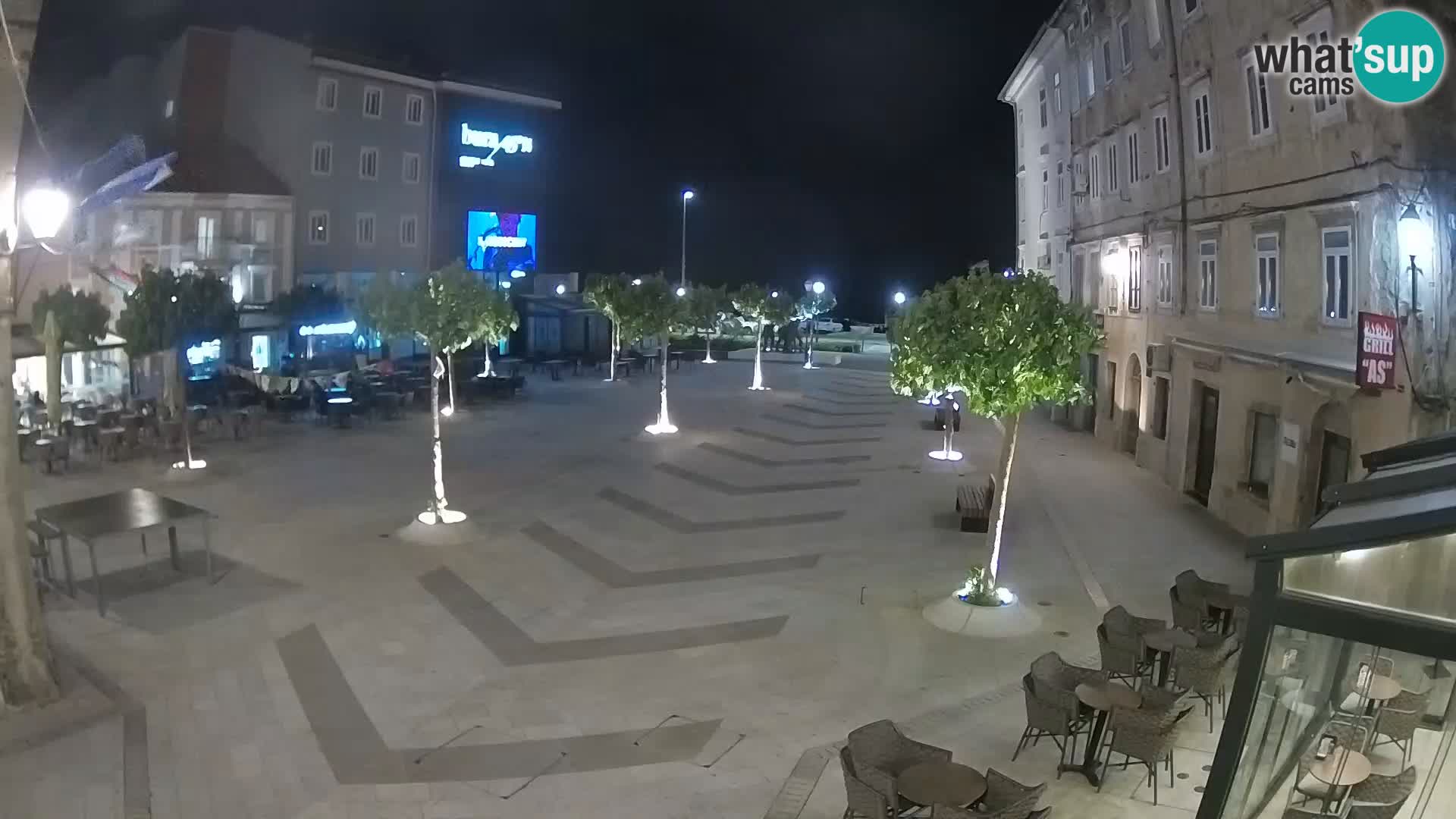 Center of Senj city – Pavlin square – Live Cam Dalmatia
