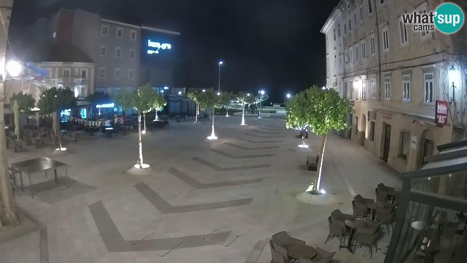 Center mesta Senj – Pavlinski trg – spletne kamere Dalmacija