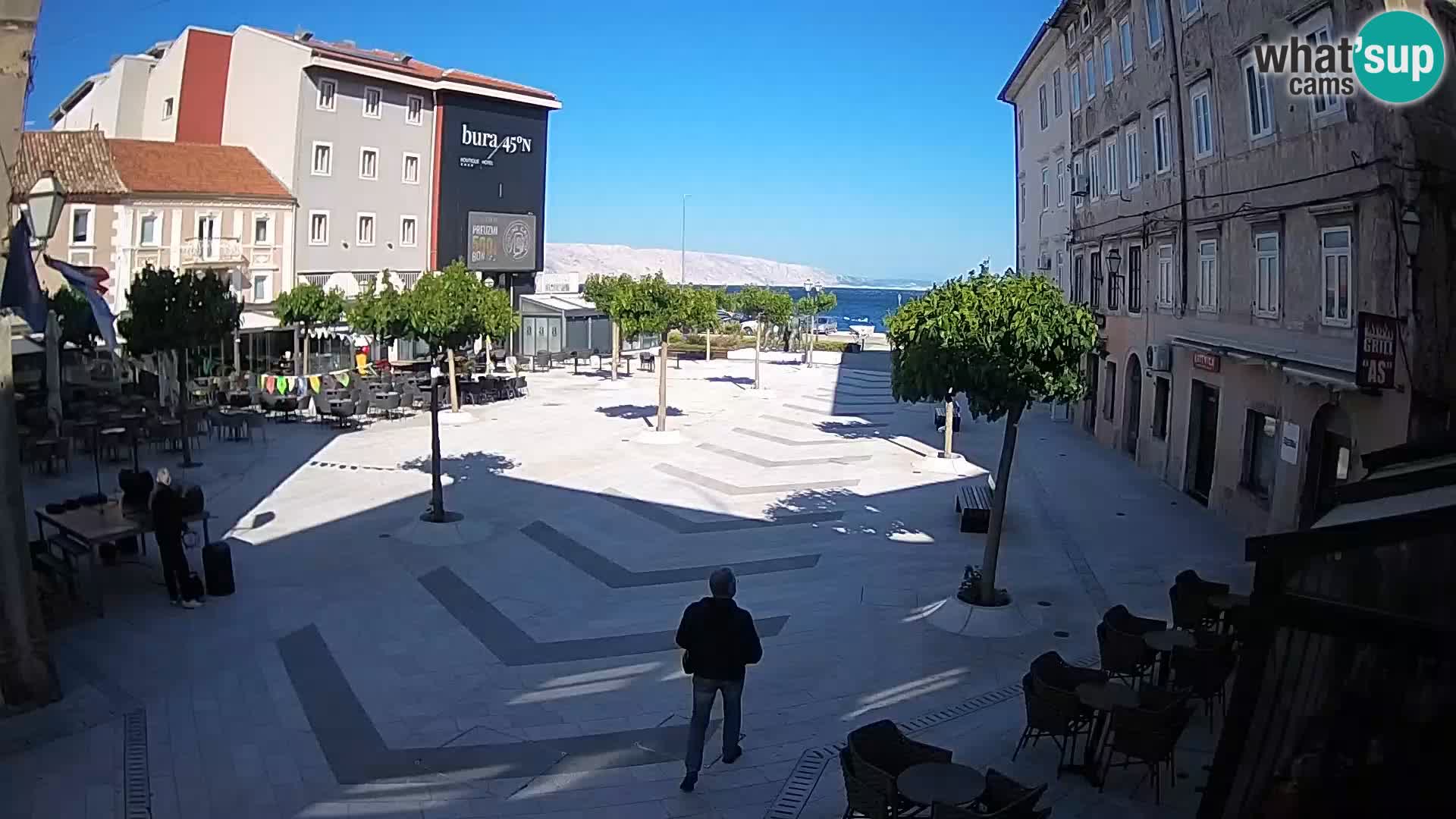 Centre de la ville de Senj – Place Pavlin – Live Cam Dalmatie
