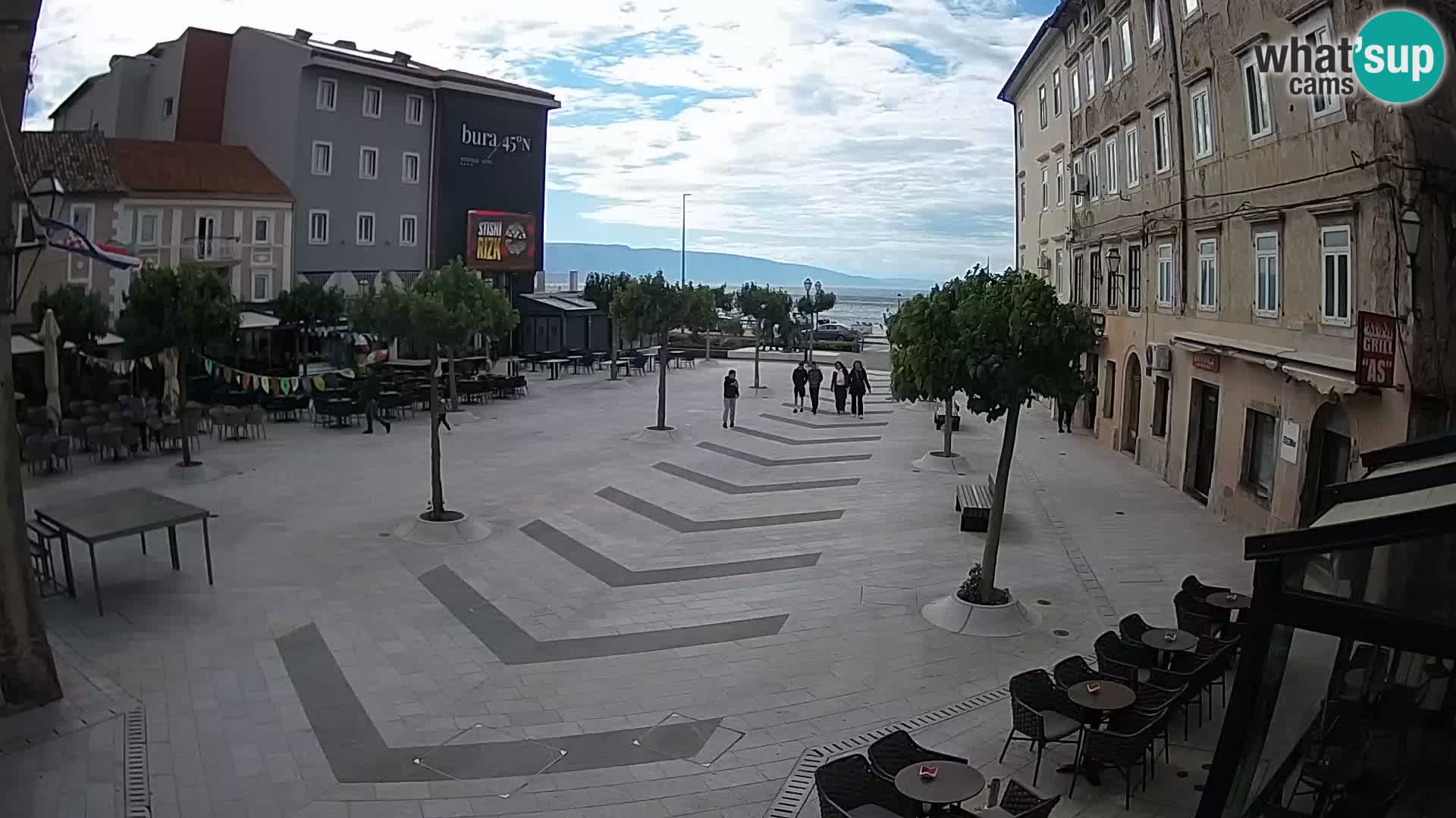 Center of Senj city – Pavlin square – Live Cam Dalmatia