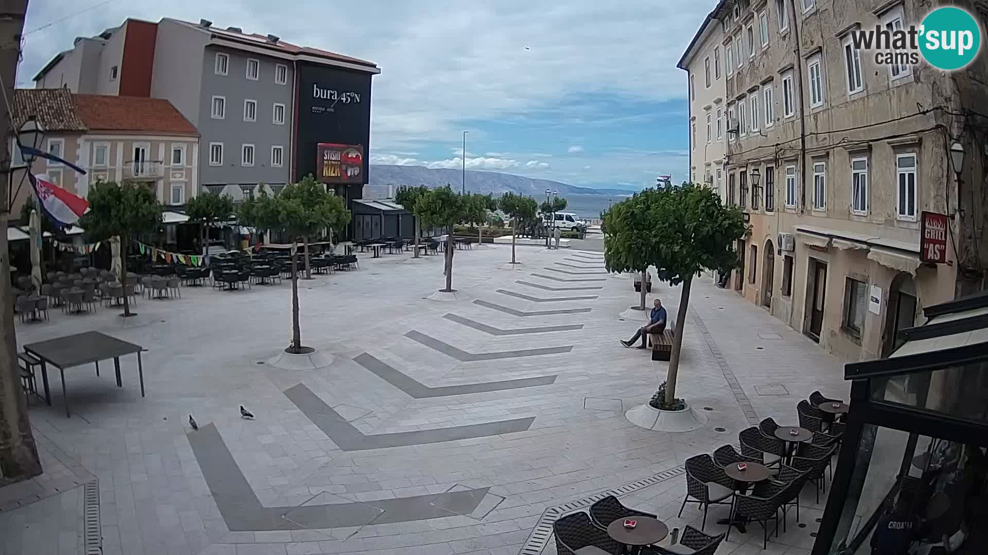 Center of Senj city – Pavlin square – Live Cam Dalmatia