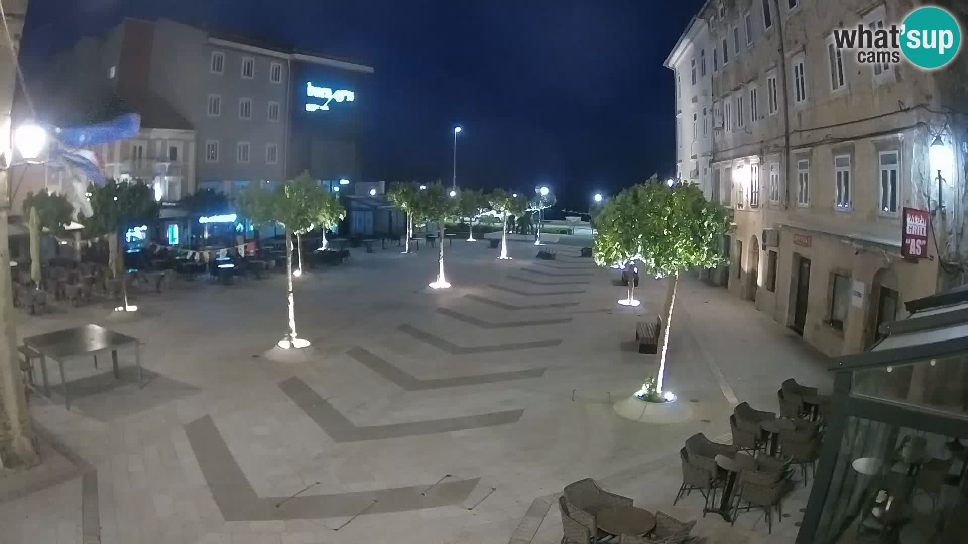 Center of Senj city – Pavlin square – Live Cam Dalmatia