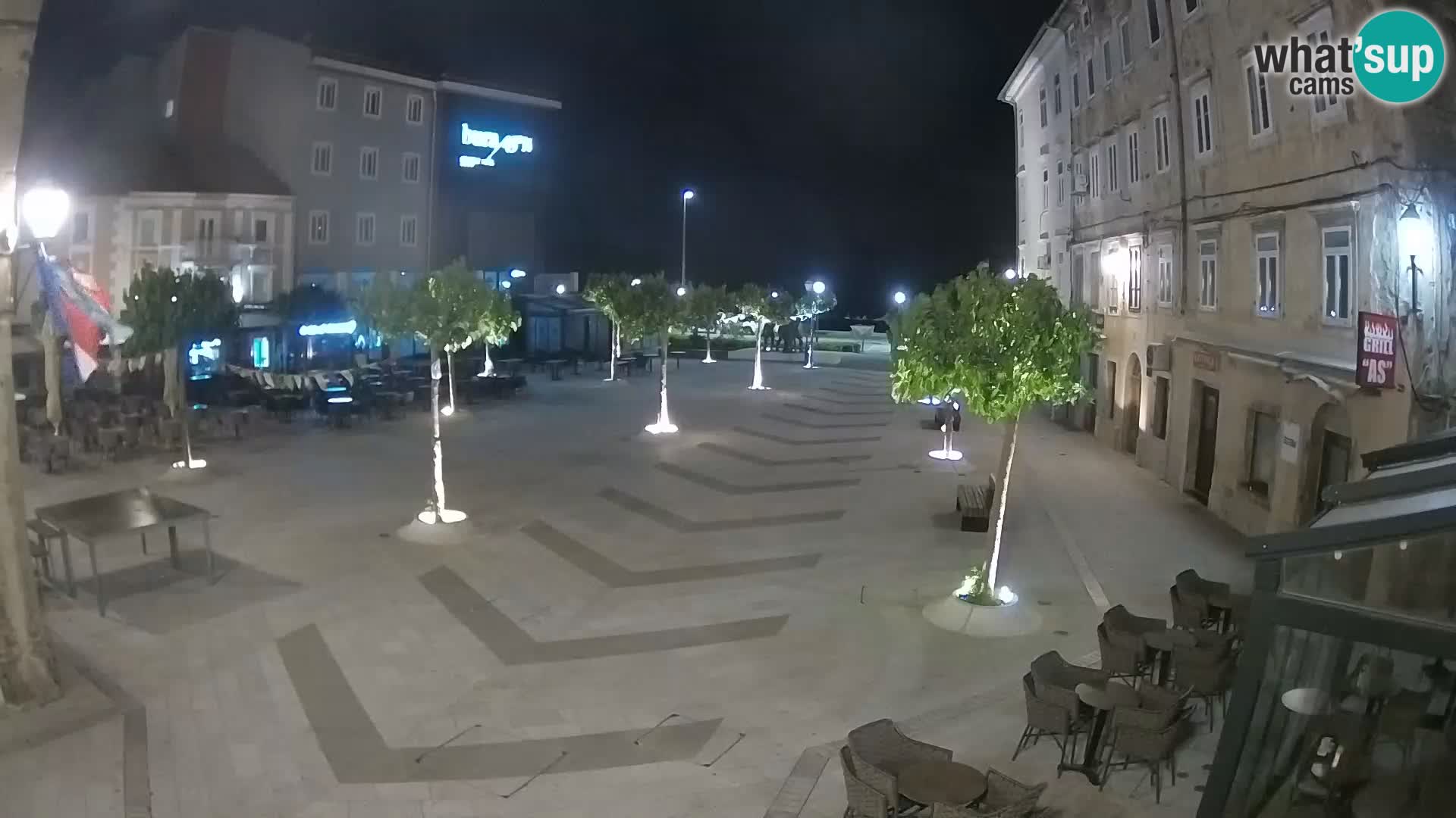 Centre de la ville de Senj – Place Pavlin – Live Cam Dalmatie