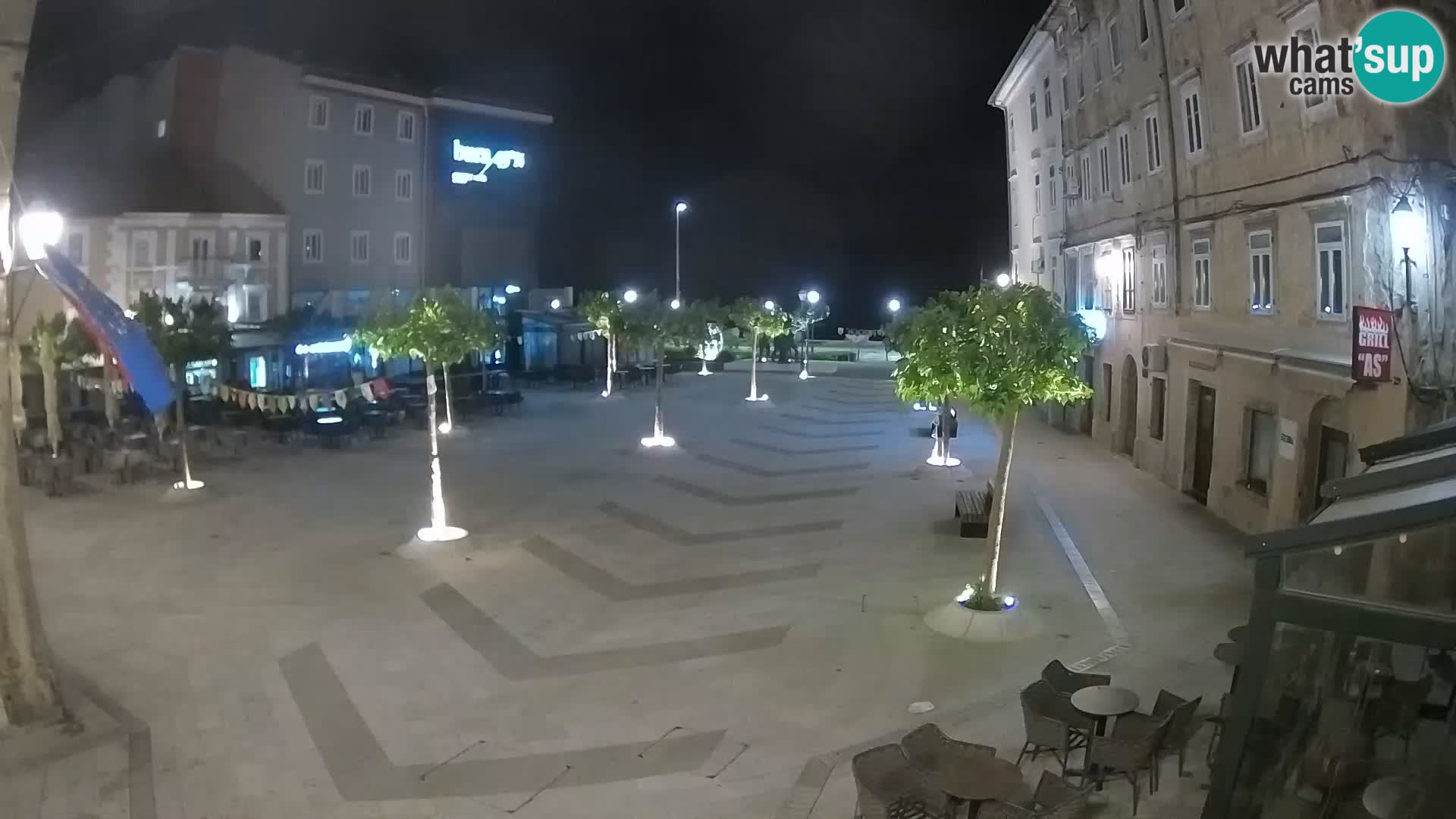 Center mesta Senj – Pavlinski trg – spletne kamere Dalmacija