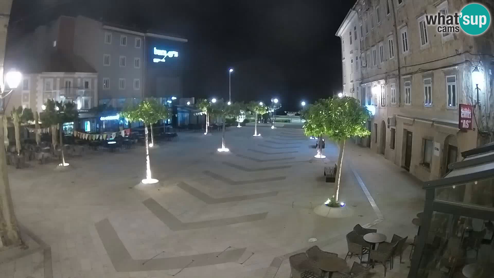 Zentrum der Stadt Senj – Pavlin platz – Live Cam Dalmatia