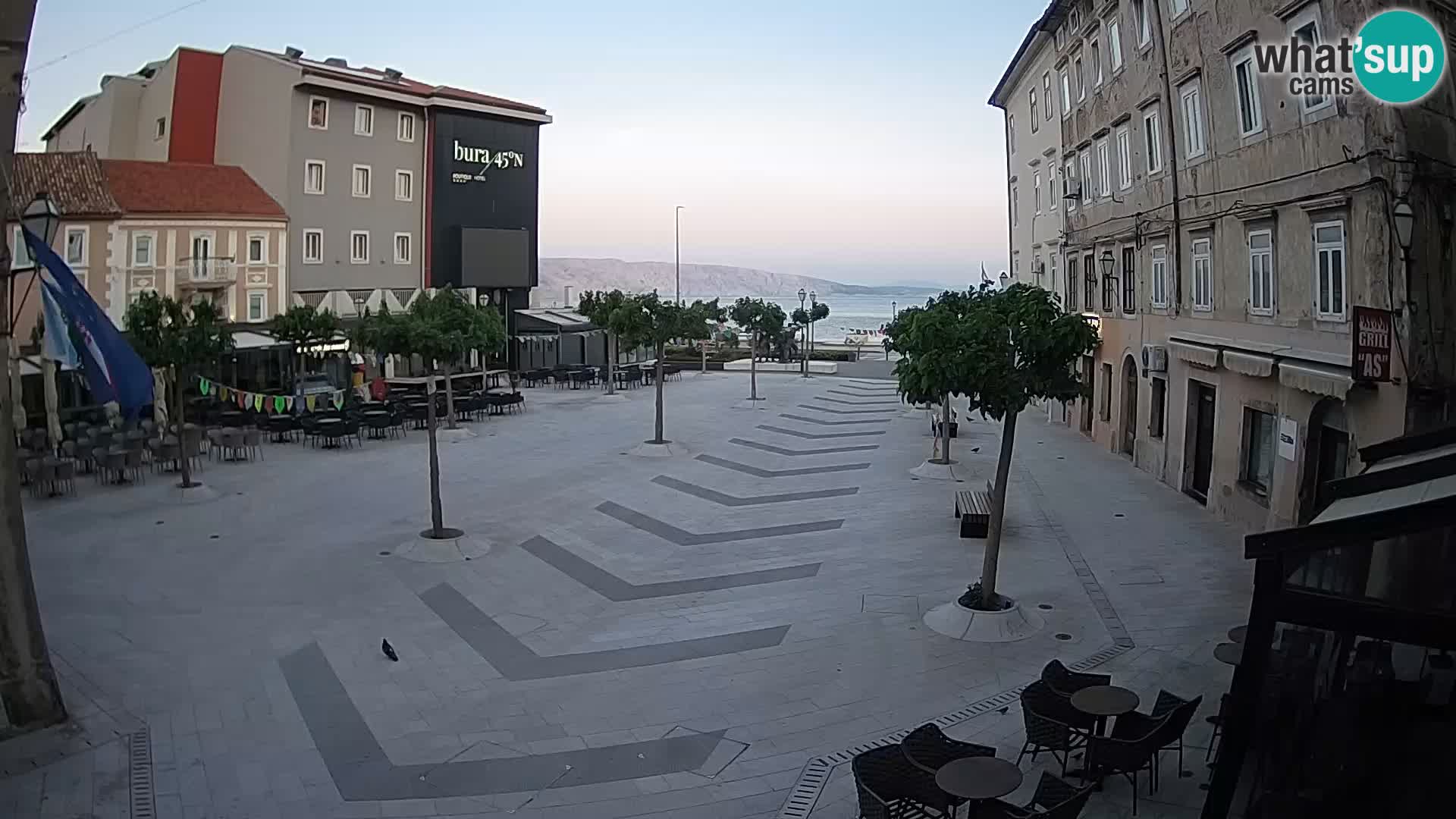 Center of Senj city – Pavlin square – Live Cam Dalmatia