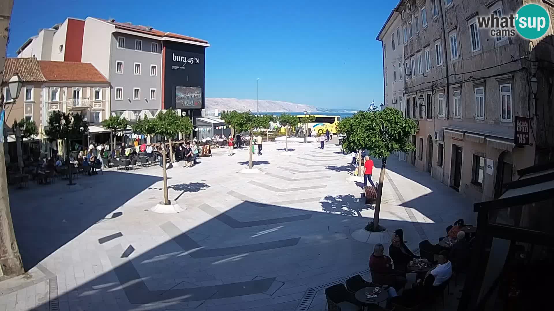 Center of Senj city – Pavlin square – Live Cam Dalmatia