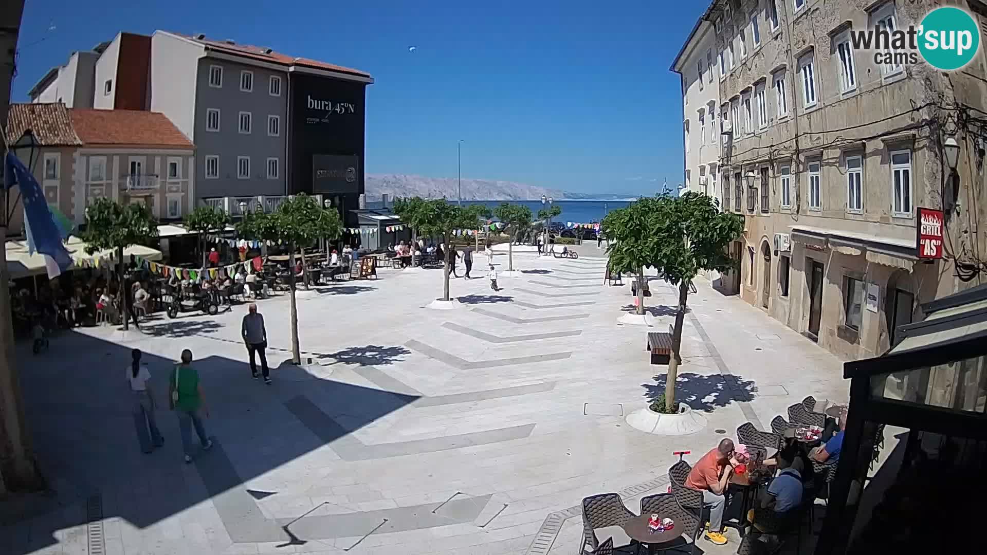 Center of Senj city – Pavlin square – Live Cam Dalmatia