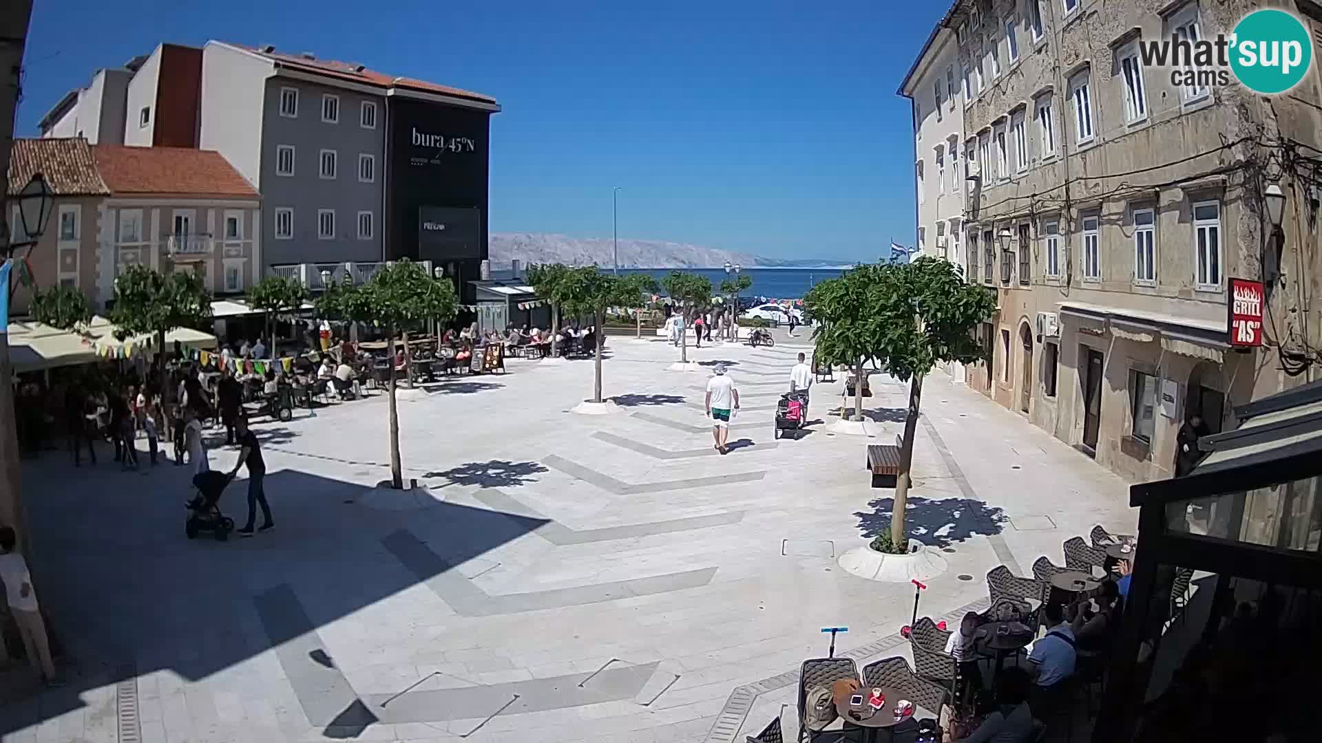 Center of Senj city – Pavlin square – Live Cam Dalmatia