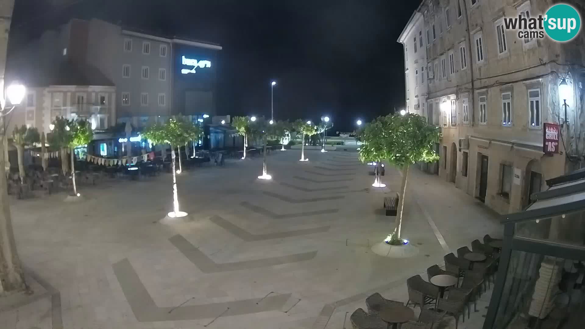 Centro della città di Senj – Piazza Pavlin – Live Cam Dalmazia