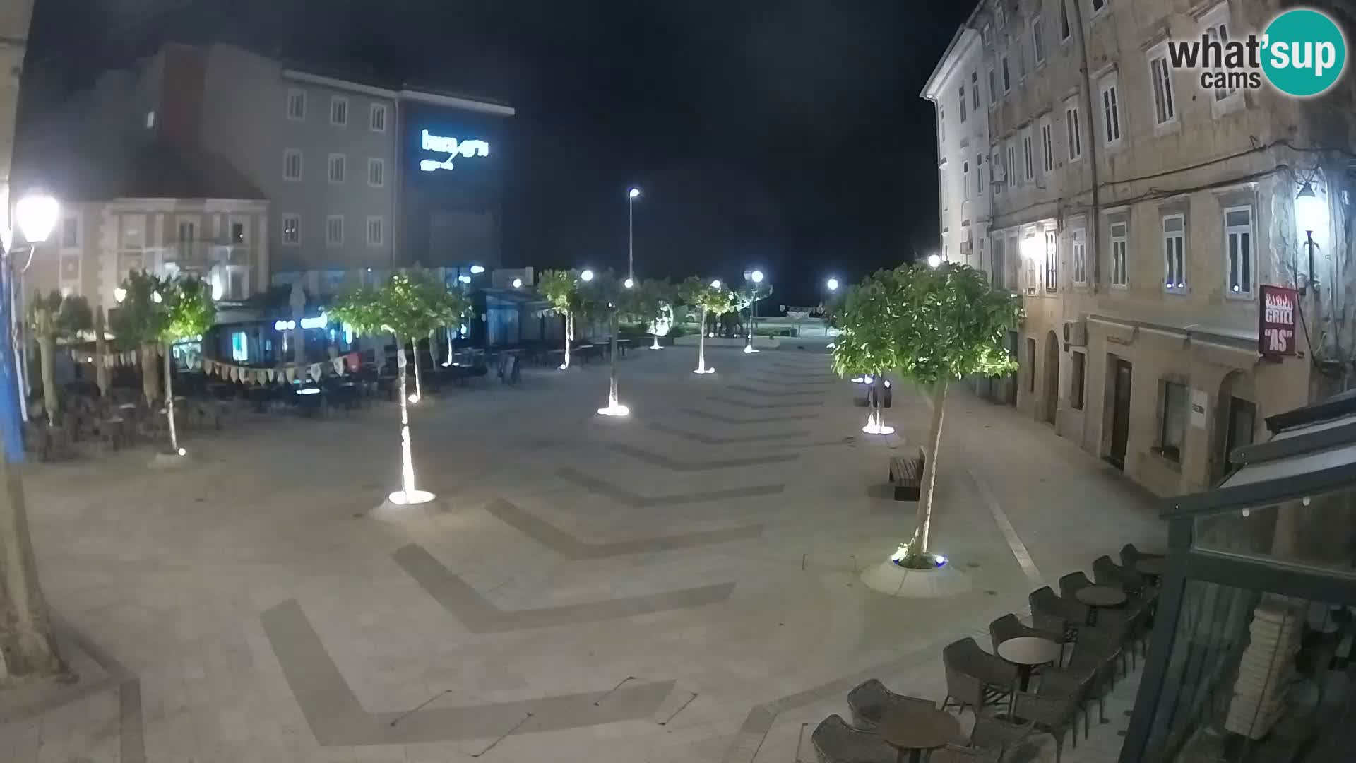 Center of Senj city – Pavlin square – Live Cam Dalmatia
