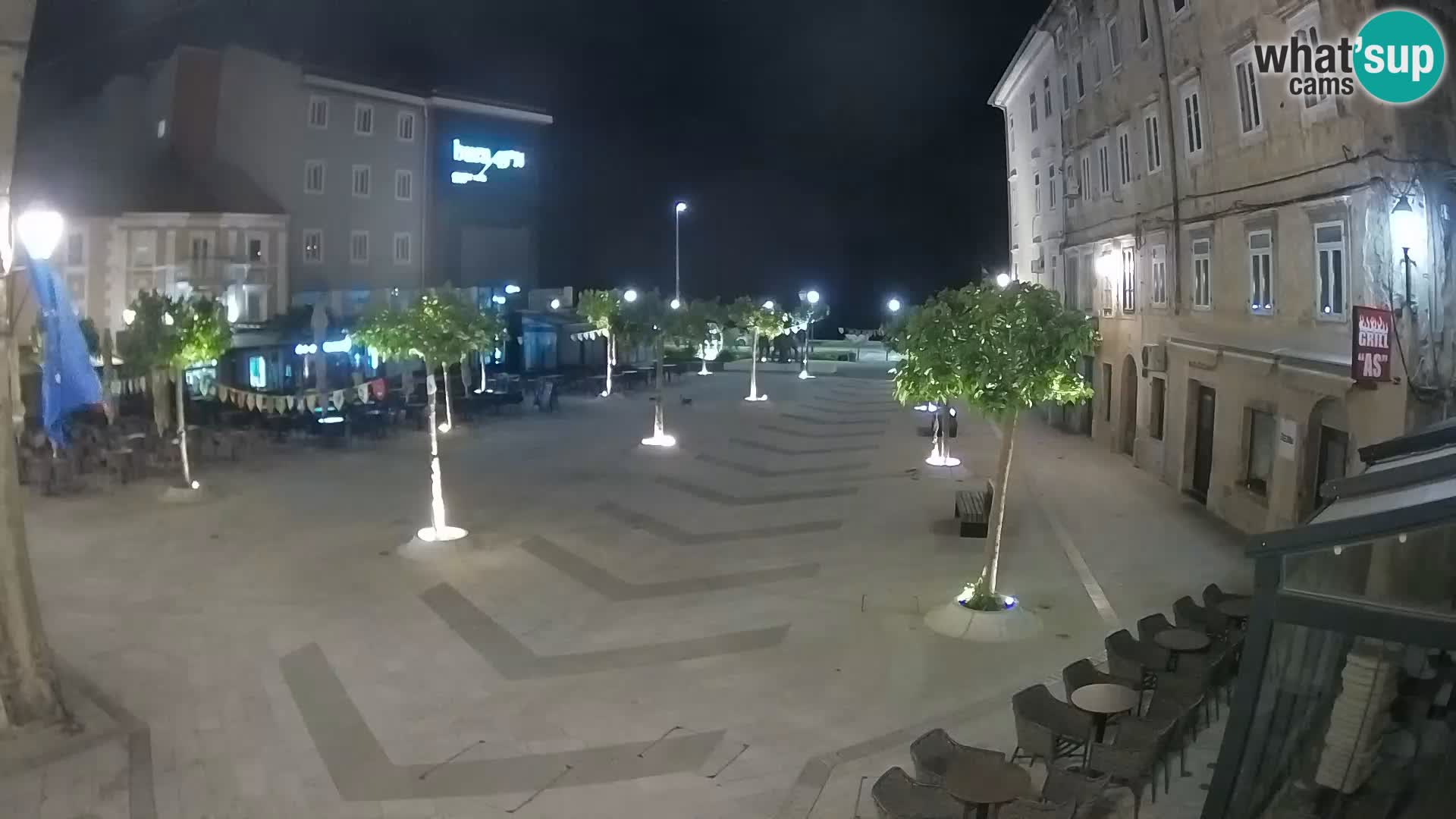 Center of Senj city – Pavlin square – Live Cam Dalmatia
