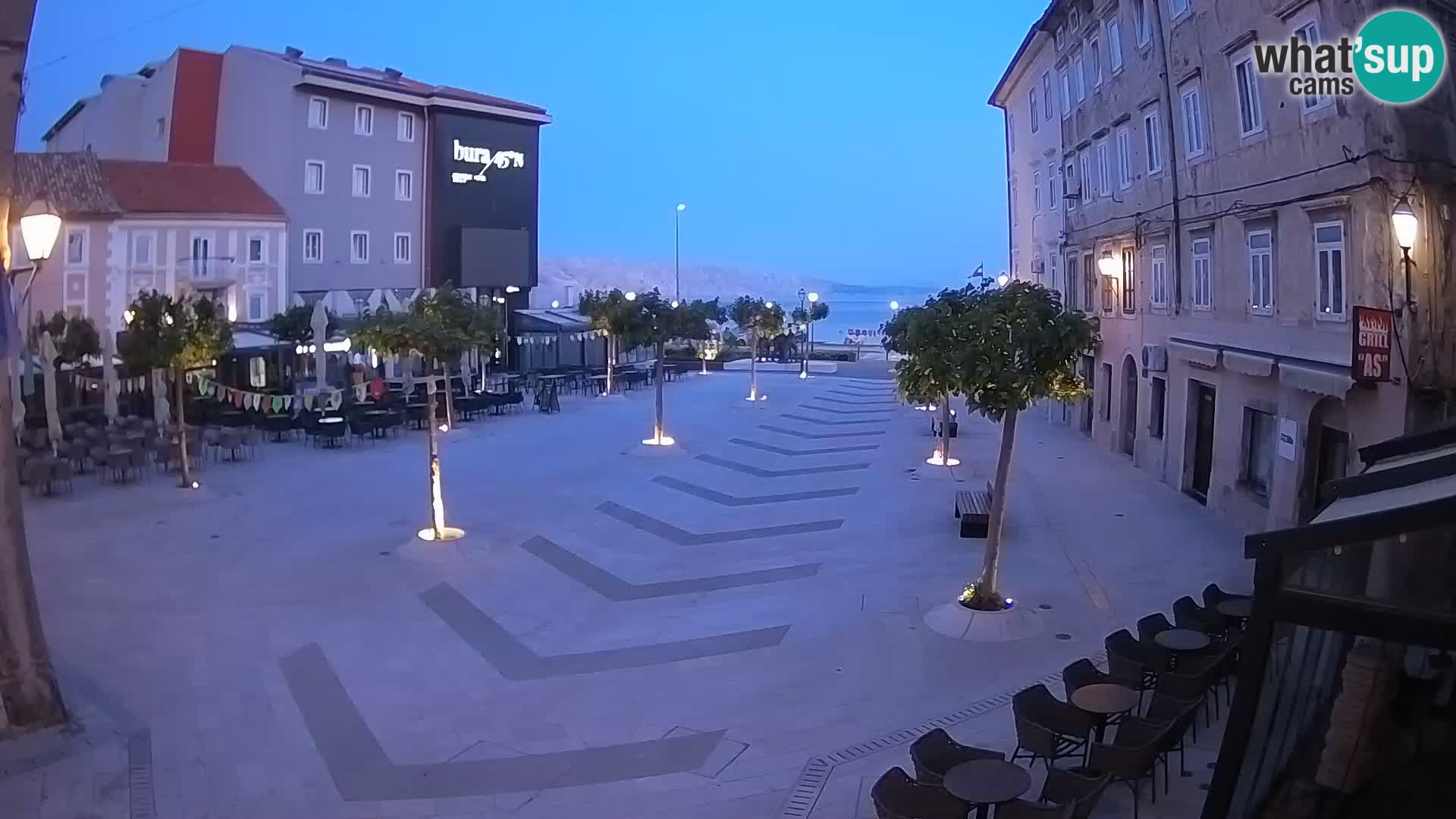 Center of Senj city – Pavlin square – Live Cam Dalmatia