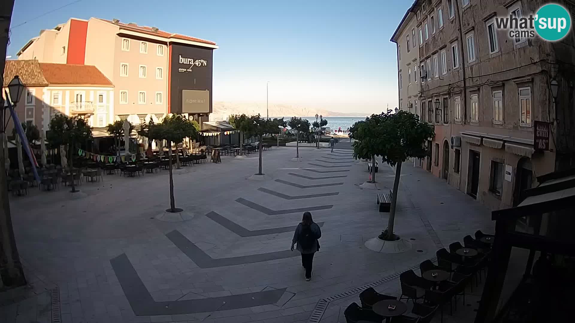 Centre de la ville de Senj – Place Pavlin – Live Cam Dalmatie