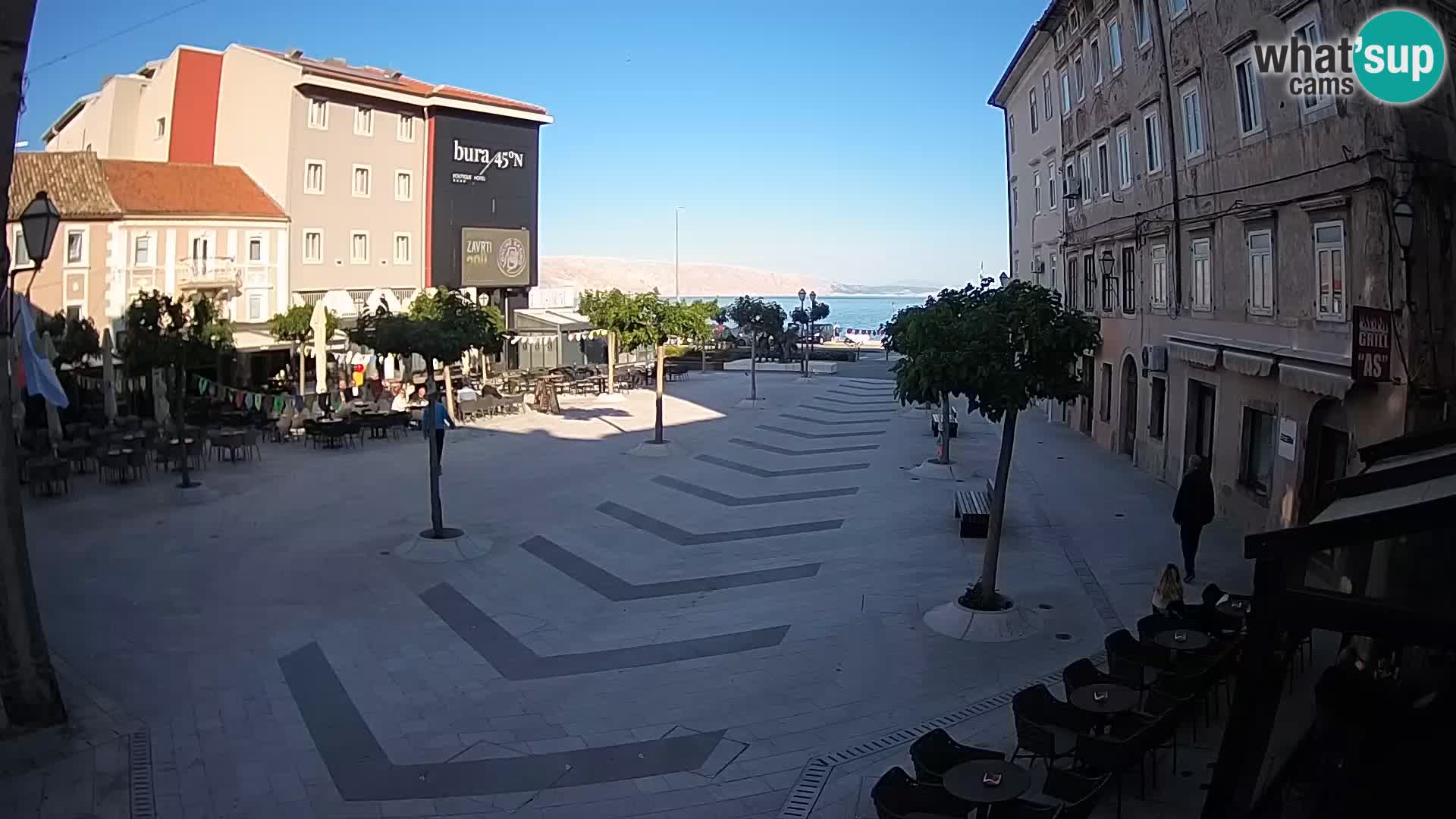 Zentrum der Stadt Senj – Pavlin platz – Live Cam Dalmatia