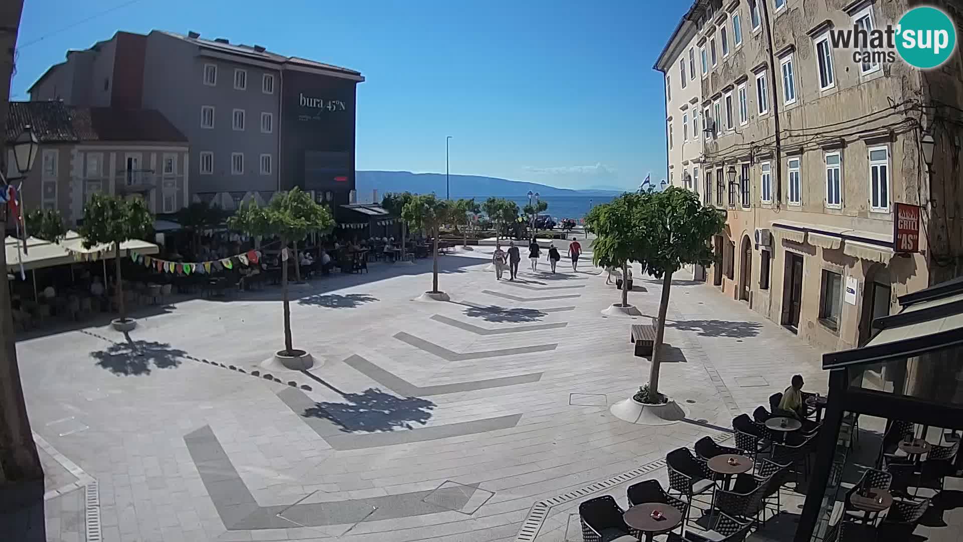 Centro della città di Senj – Piazza Pavlin – Live Cam Dalmazia