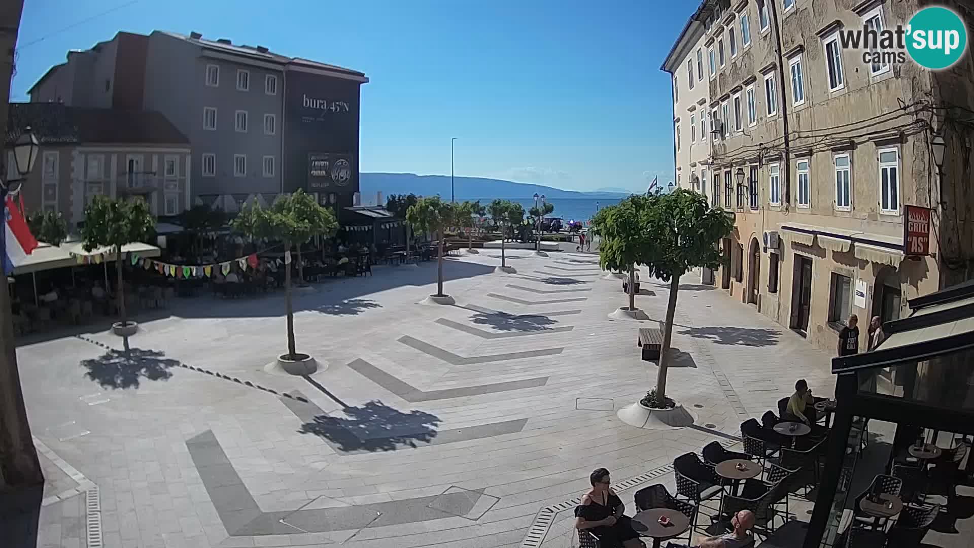 Center of Senj city – Pavlin square – Live Cam Dalmatia