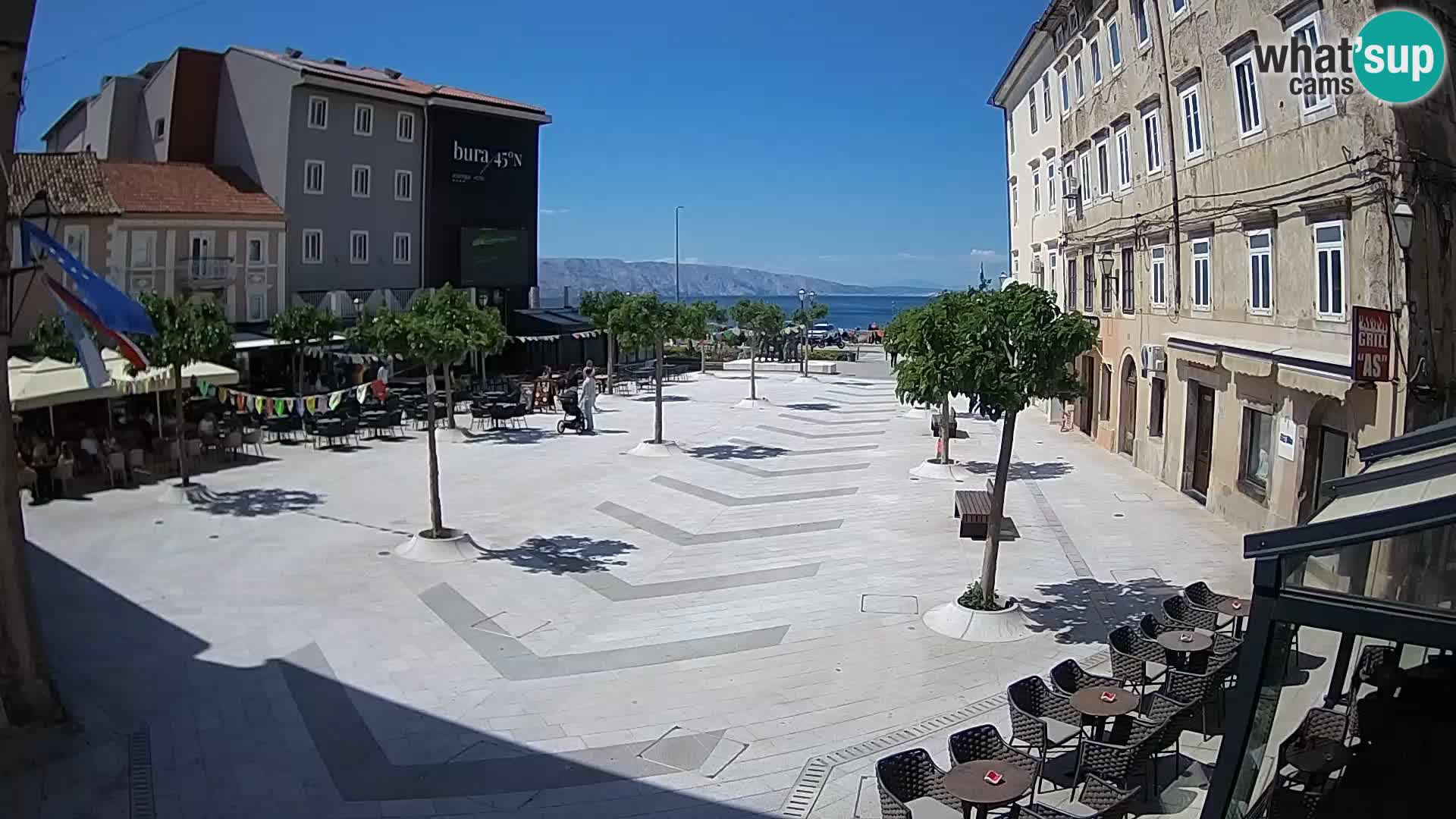 Center of Senj city – Pavlin square – Live Cam Dalmatia