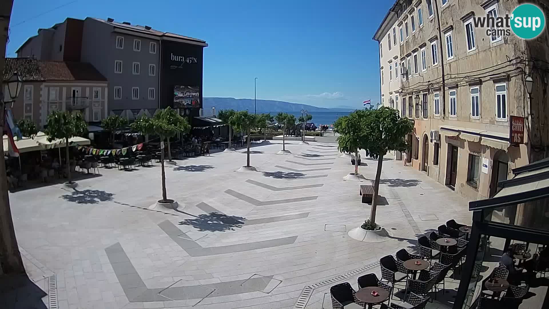 Centro della città di Senj – Piazza Pavlin – Live Cam Dalmazia