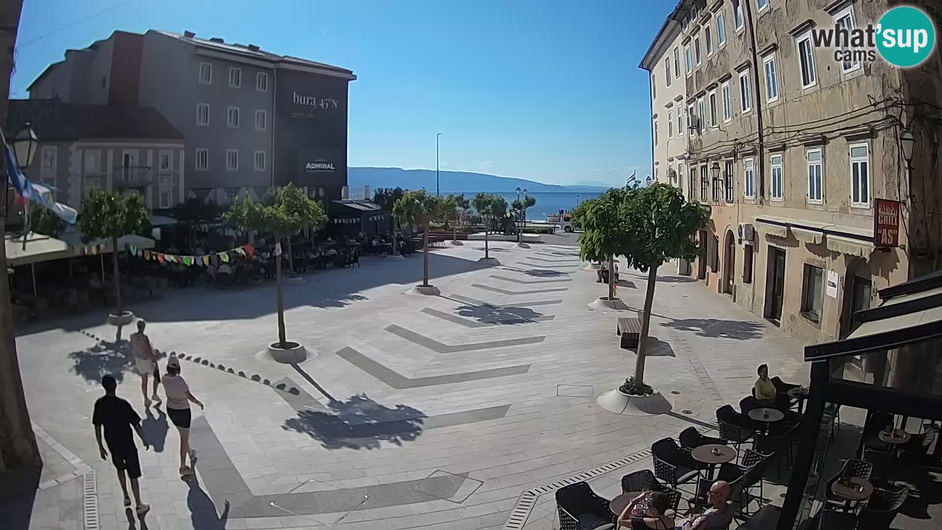 Centre de la ville de Senj – Place Pavlin – Live Cam Dalmatie