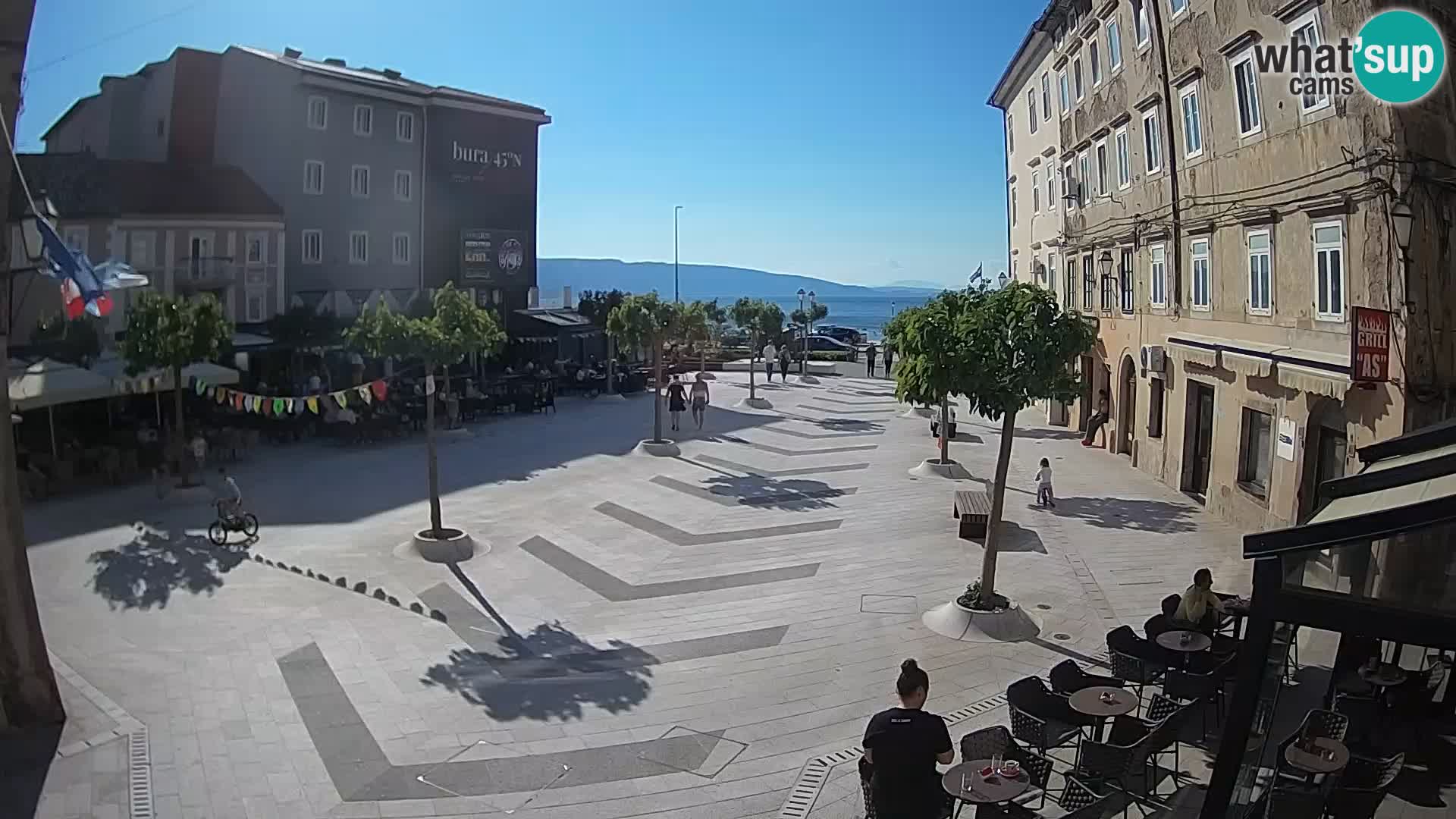 Centro della città di Senj – Piazza Pavlin – Live Cam Dalmazia