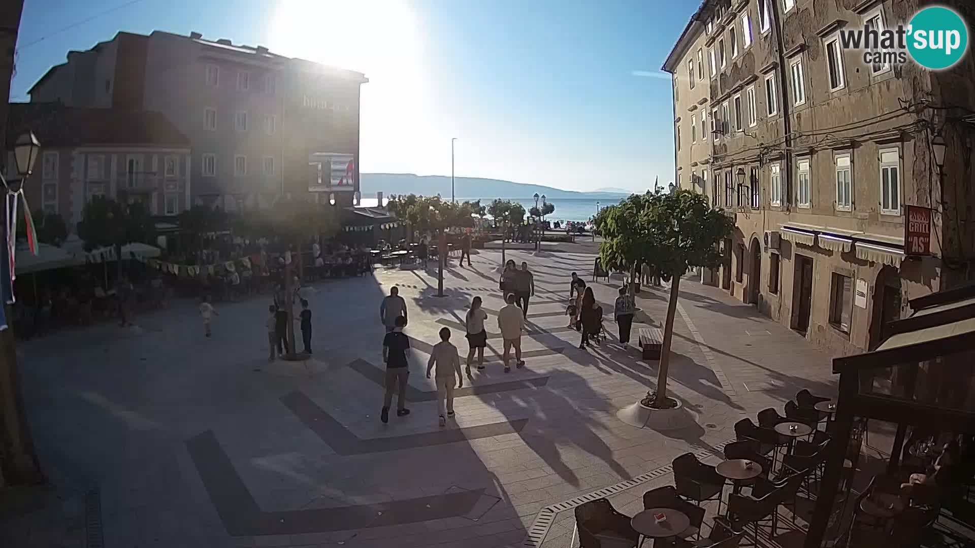 Centro de la ciudad de Senj – plaza Pavlin – Live Cam Dalmacia