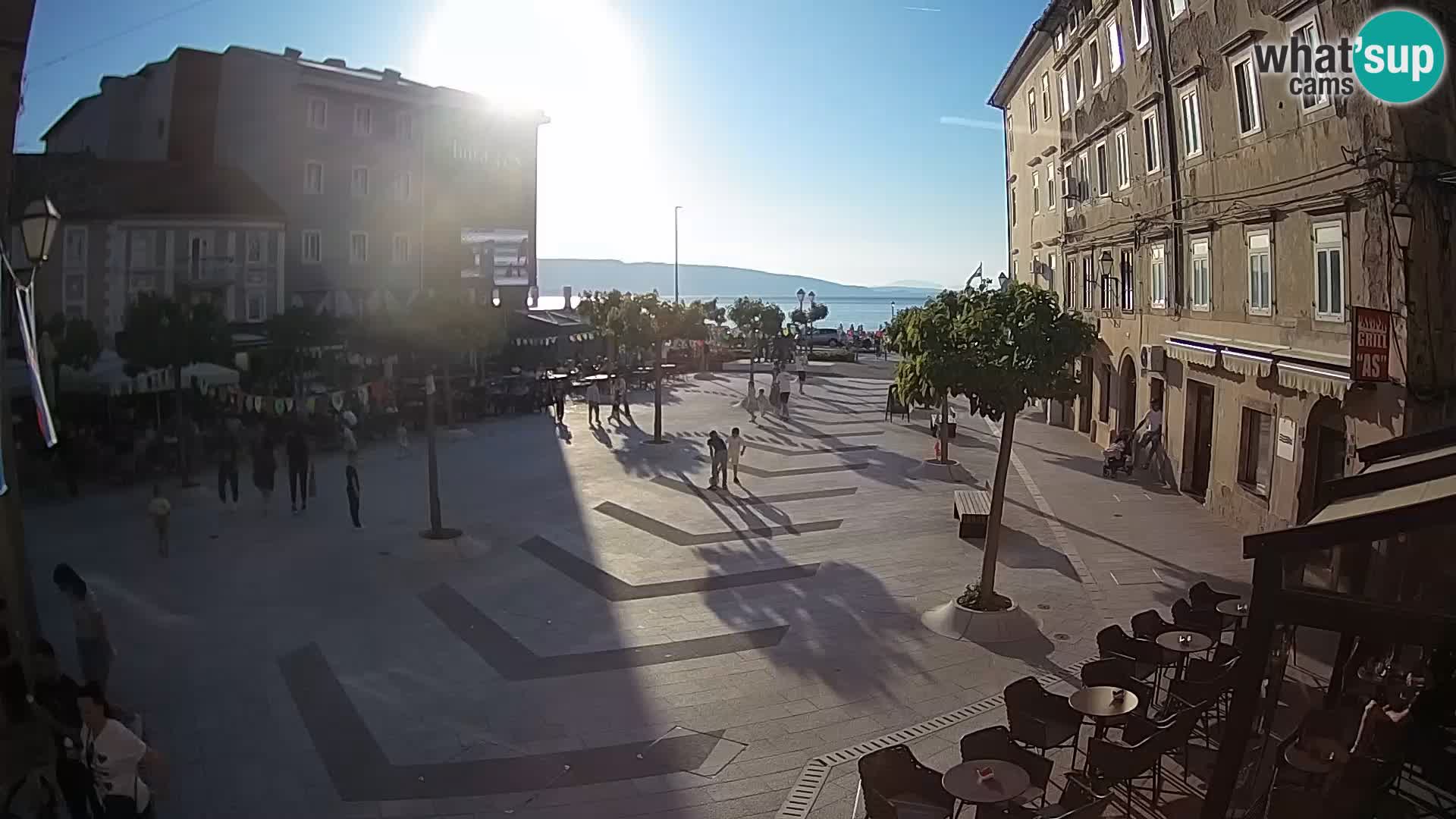Centro della città di Senj – Piazza Pavlin – Live Cam Dalmazia