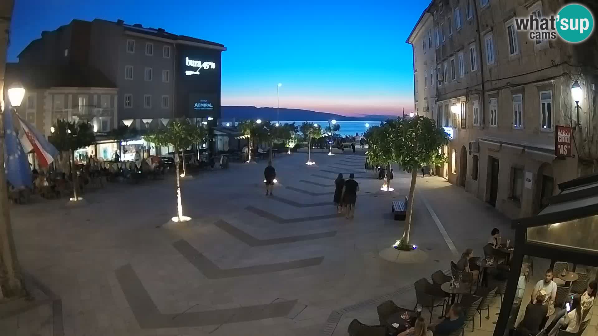 Center mesta Senj – Pavlinski trg – spletne kamere Dalmacija