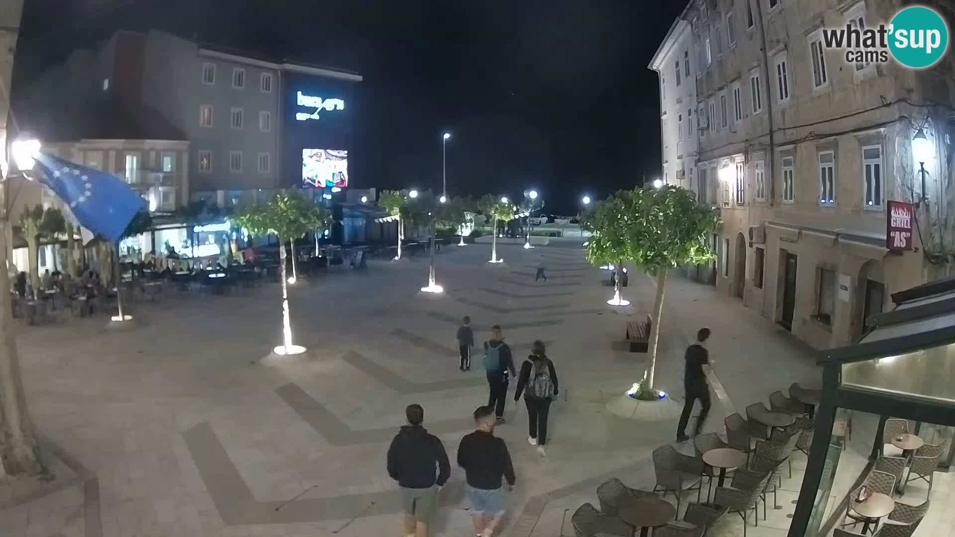 Center mesta Senj – Pavlinski trg – spletne kamere Dalmacija