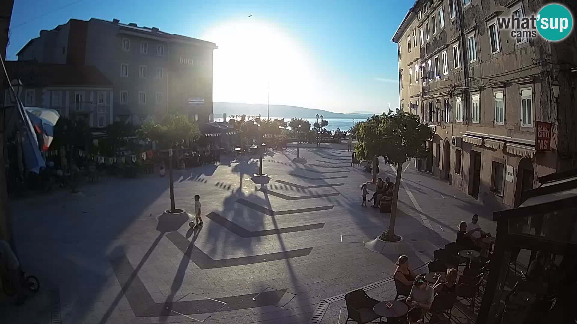 Zentrum der Stadt Senj – Pavlin platz – Live Cam Dalmatia
