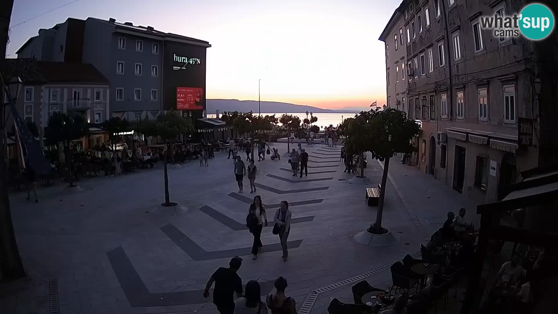 Centre de la ville de Senj – Place Pavlin – Live Cam Dalmatie