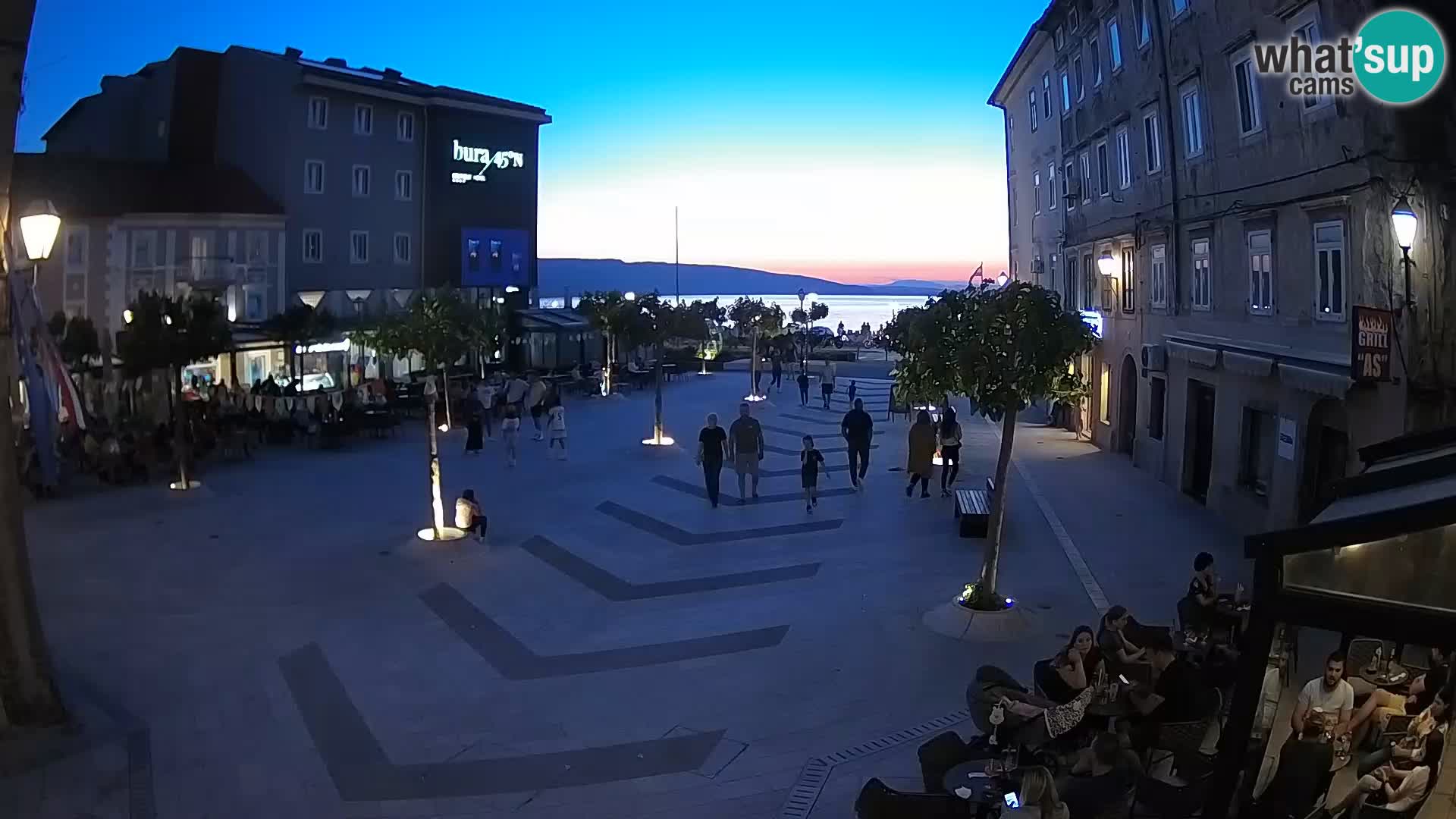 Centro della città di Senj – Piazza Pavlin – Live Cam Dalmazia