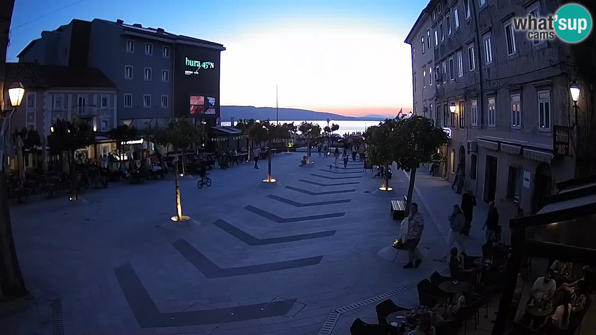 Center of Senj city – Pavlin square – Live Cam Dalmatia