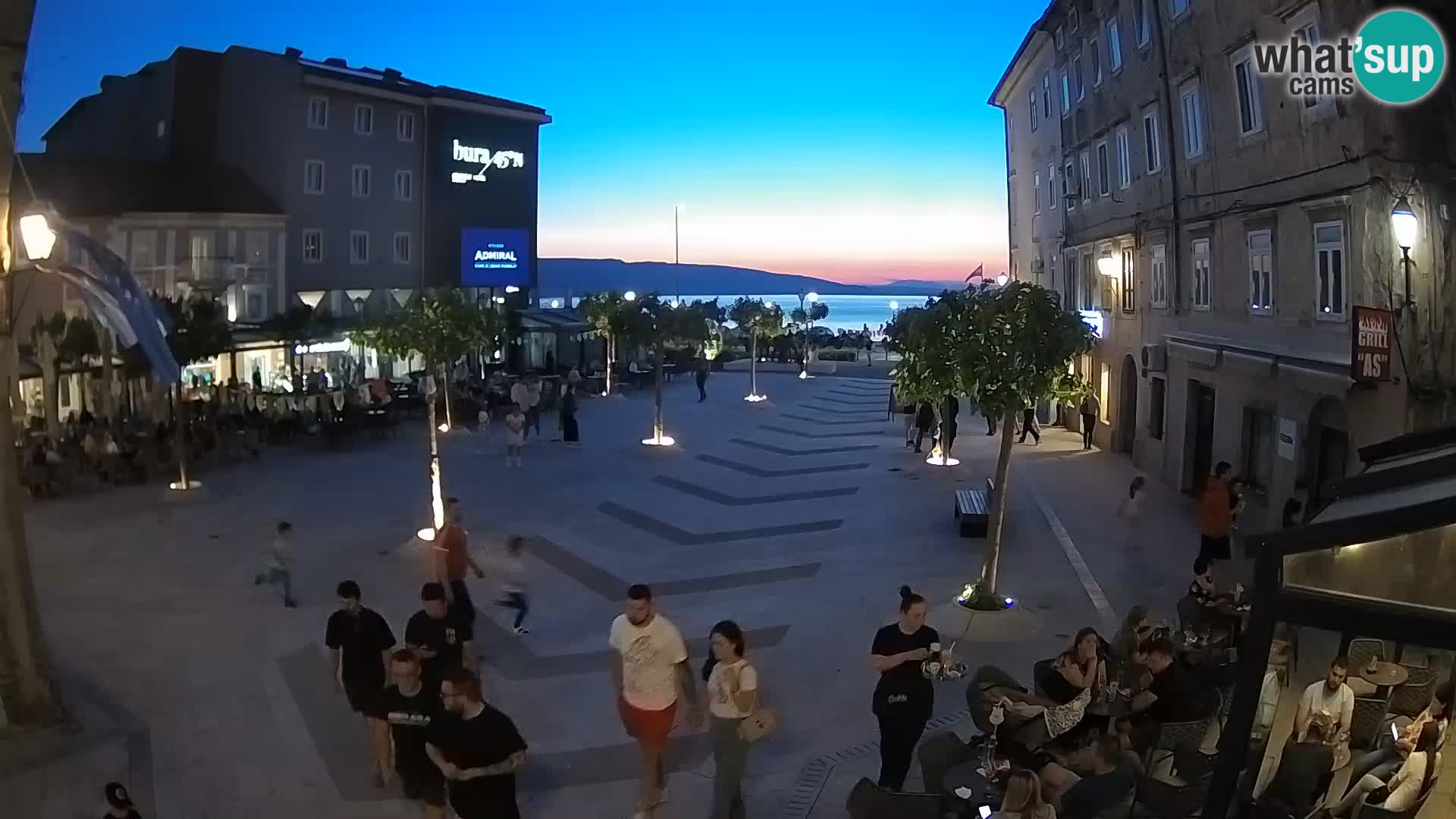Centre de la ville de Senj – Place Pavlin – Live Cam Dalmatie