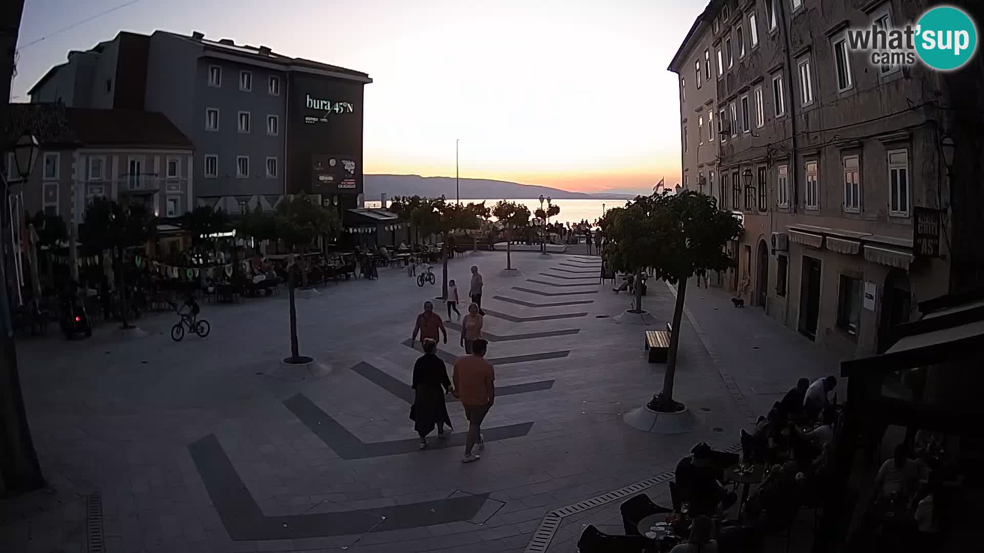 Centre de la ville de Senj – Place Pavlin – Live Cam Dalmatie