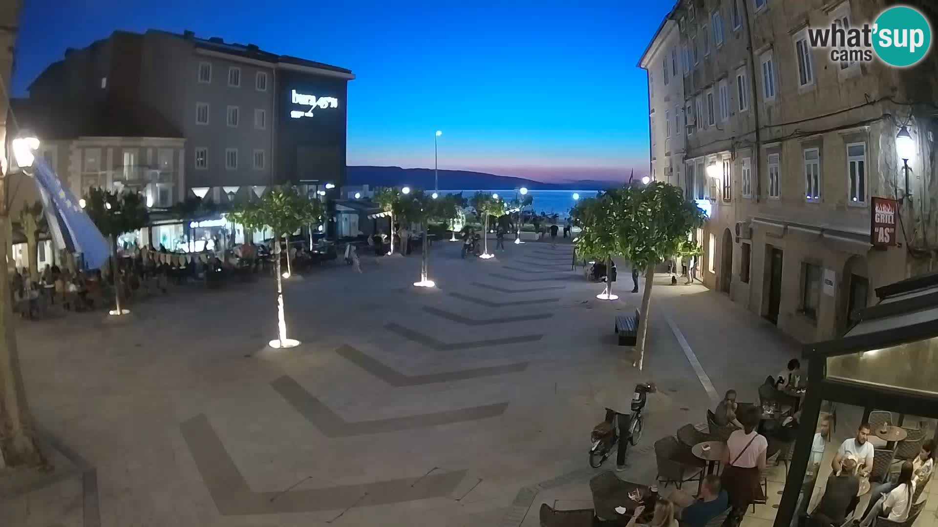 Centro de la ciudad de Senj – plaza Pavlin – Live Cam Dalmacia