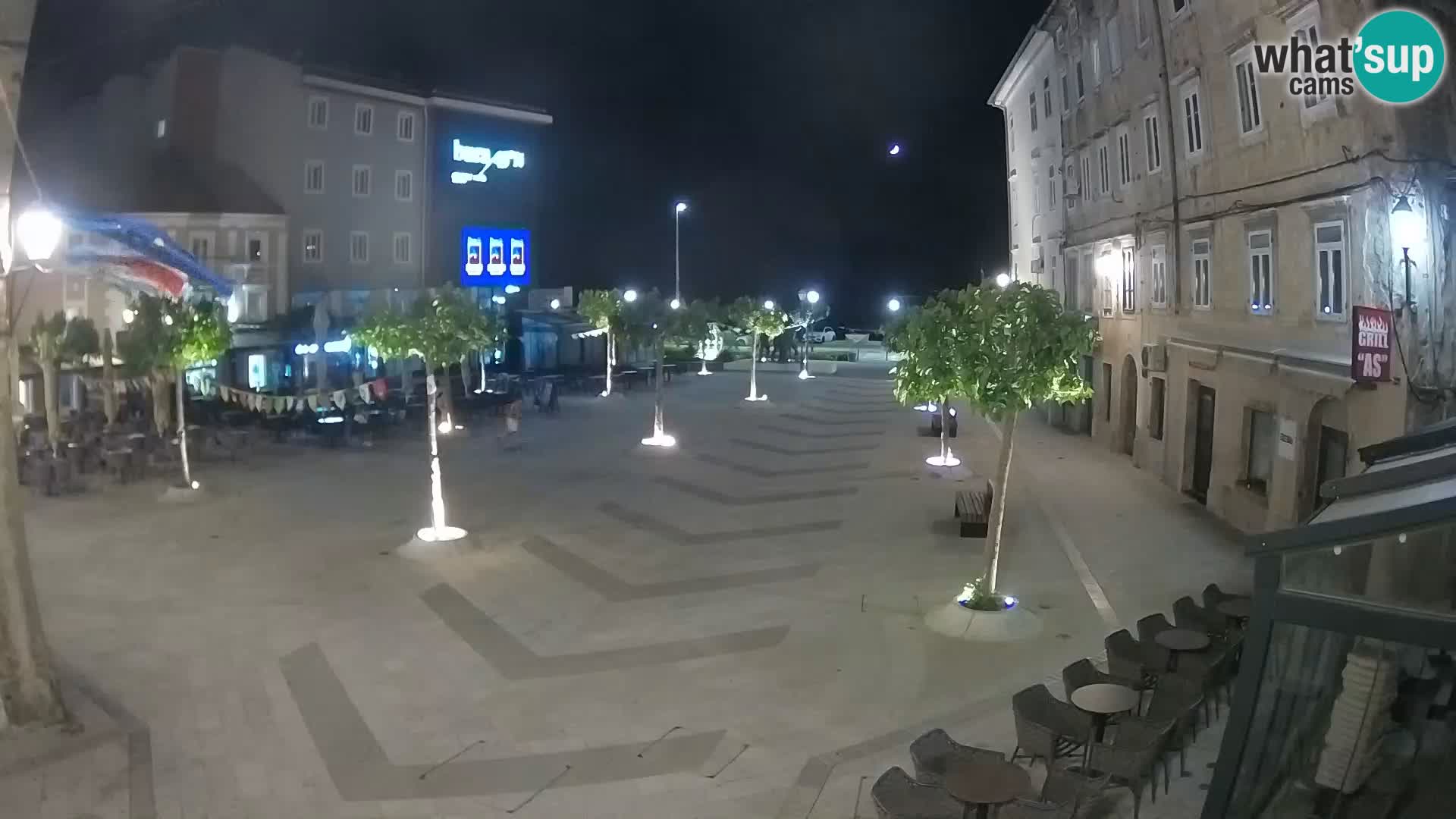 Center of Senj city – Pavlin square – Live Cam Dalmatia
