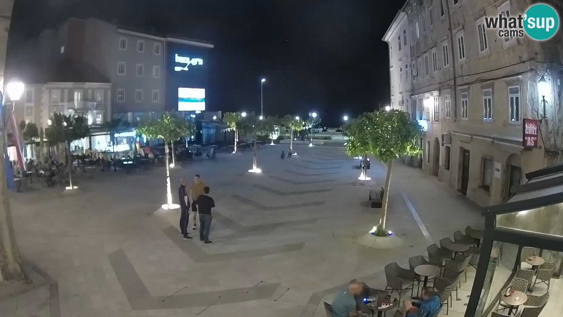 Center mesta Senj – Pavlinski trg – spletne kamere Dalmacija