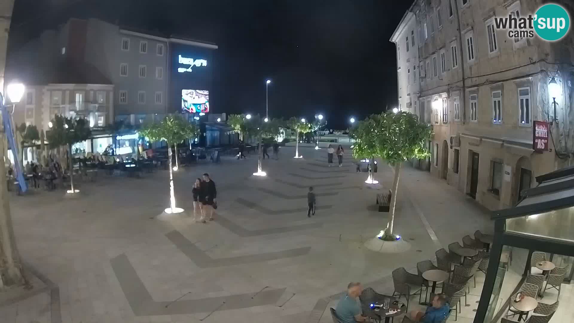 Center mesta Senj – Pavlinski trg – spletne kamere Dalmacija