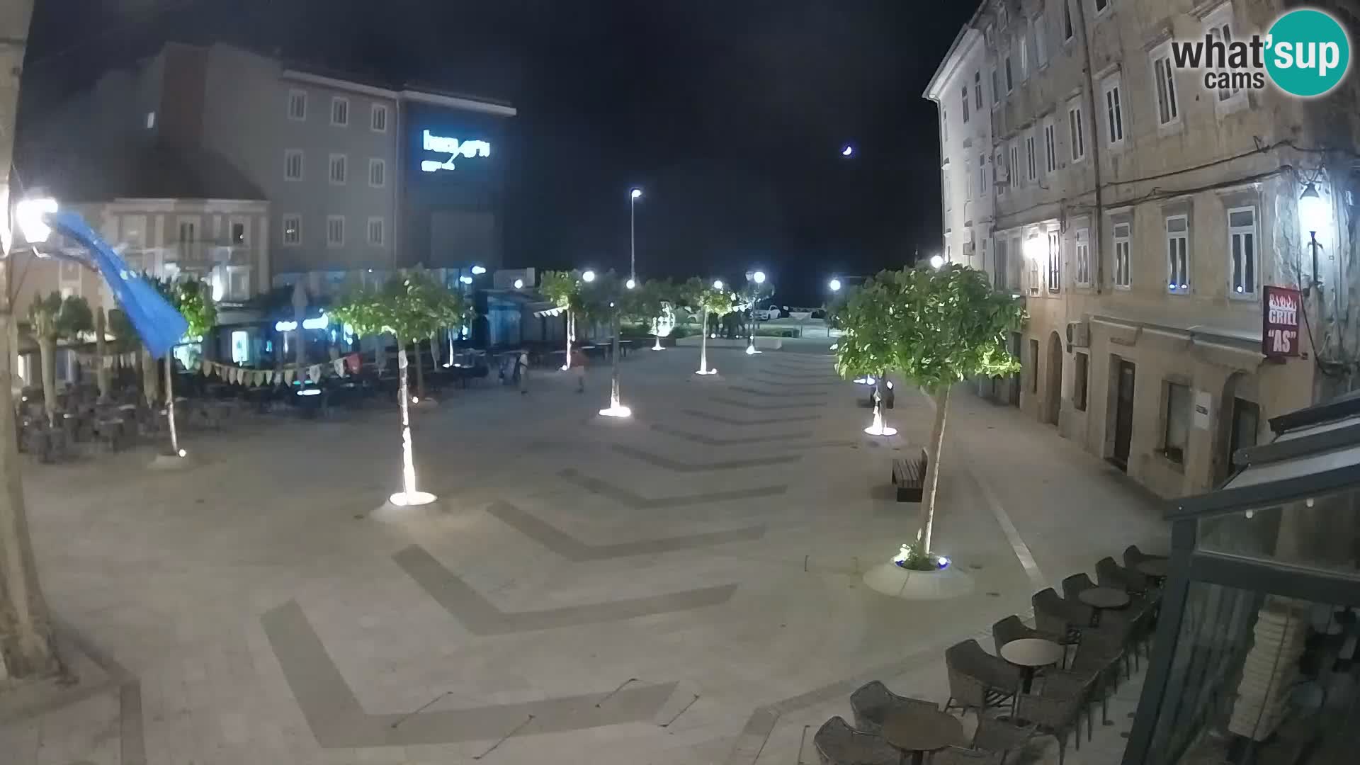 Centro della città di Senj – Piazza Pavlin – Live Cam Dalmazia