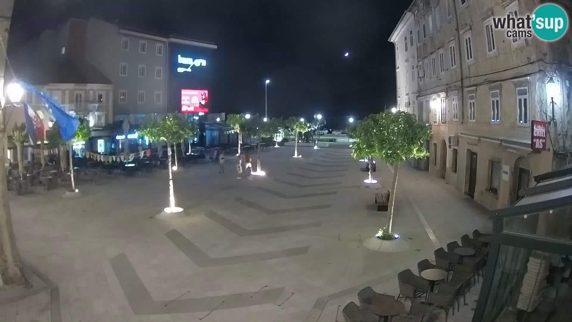 Centre de la ville de Senj – Place Pavlin – Live Cam Dalmatie