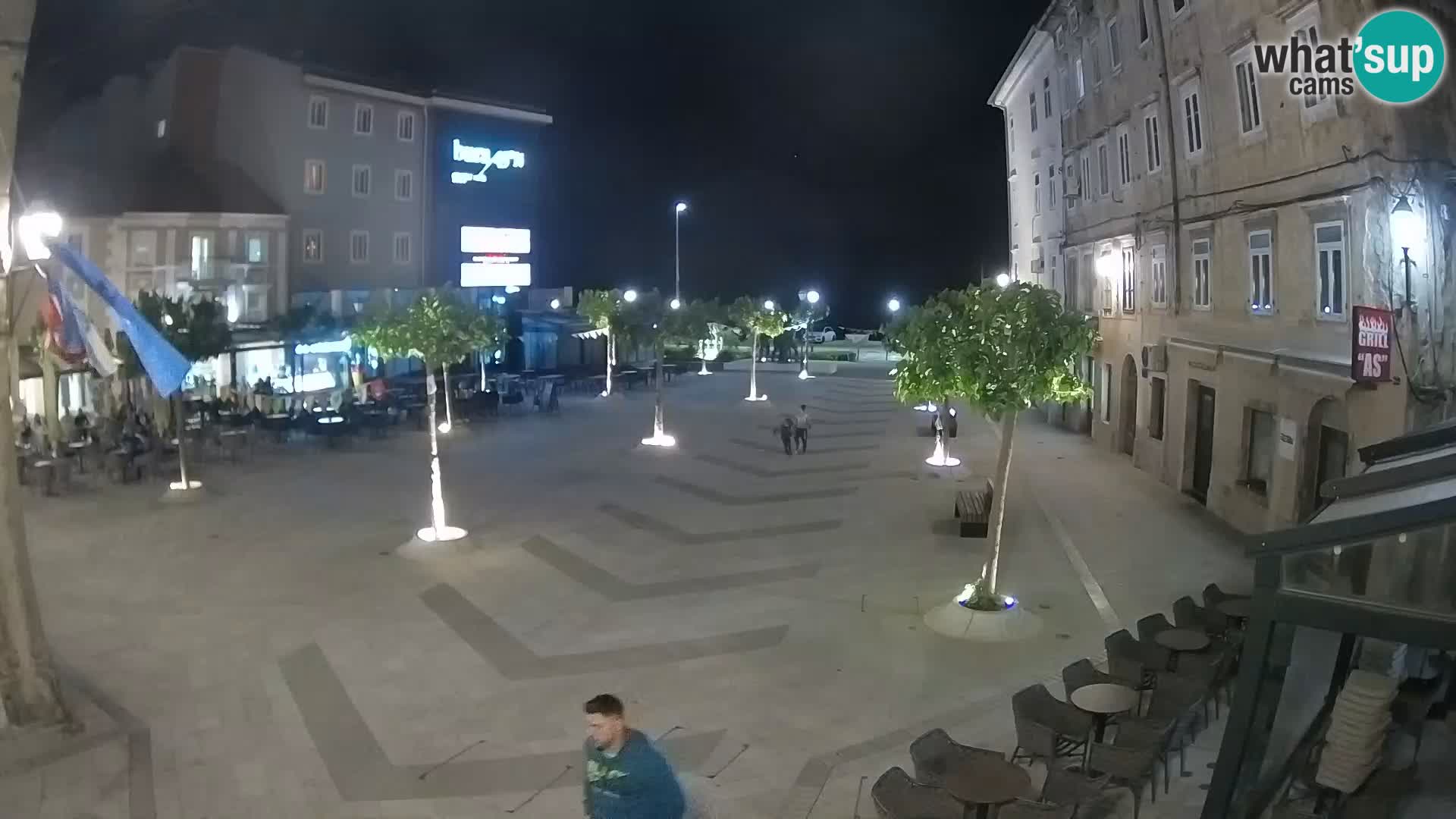 Zentrum der Stadt Senj – Pavlin platz – Live Cam Dalmatia