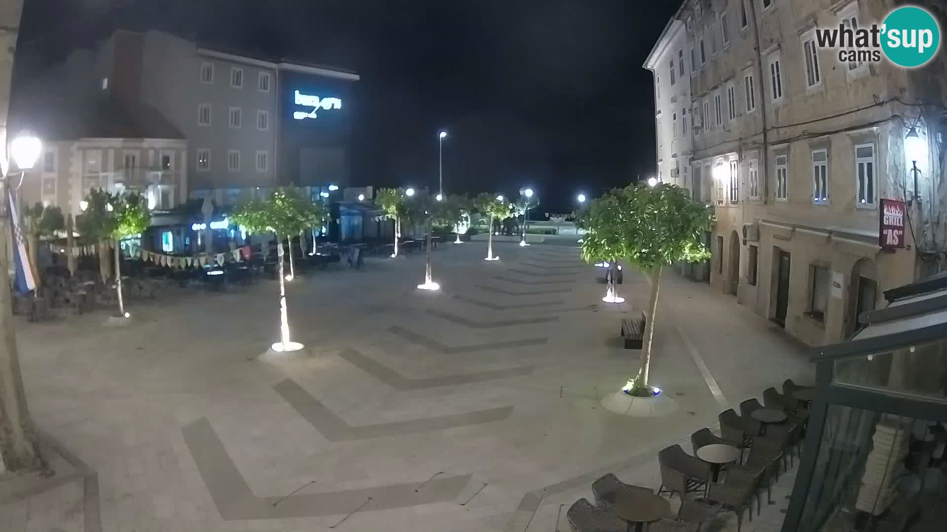 Centro della città di Senj – Piazza Pavlin – Live Cam Dalmazia