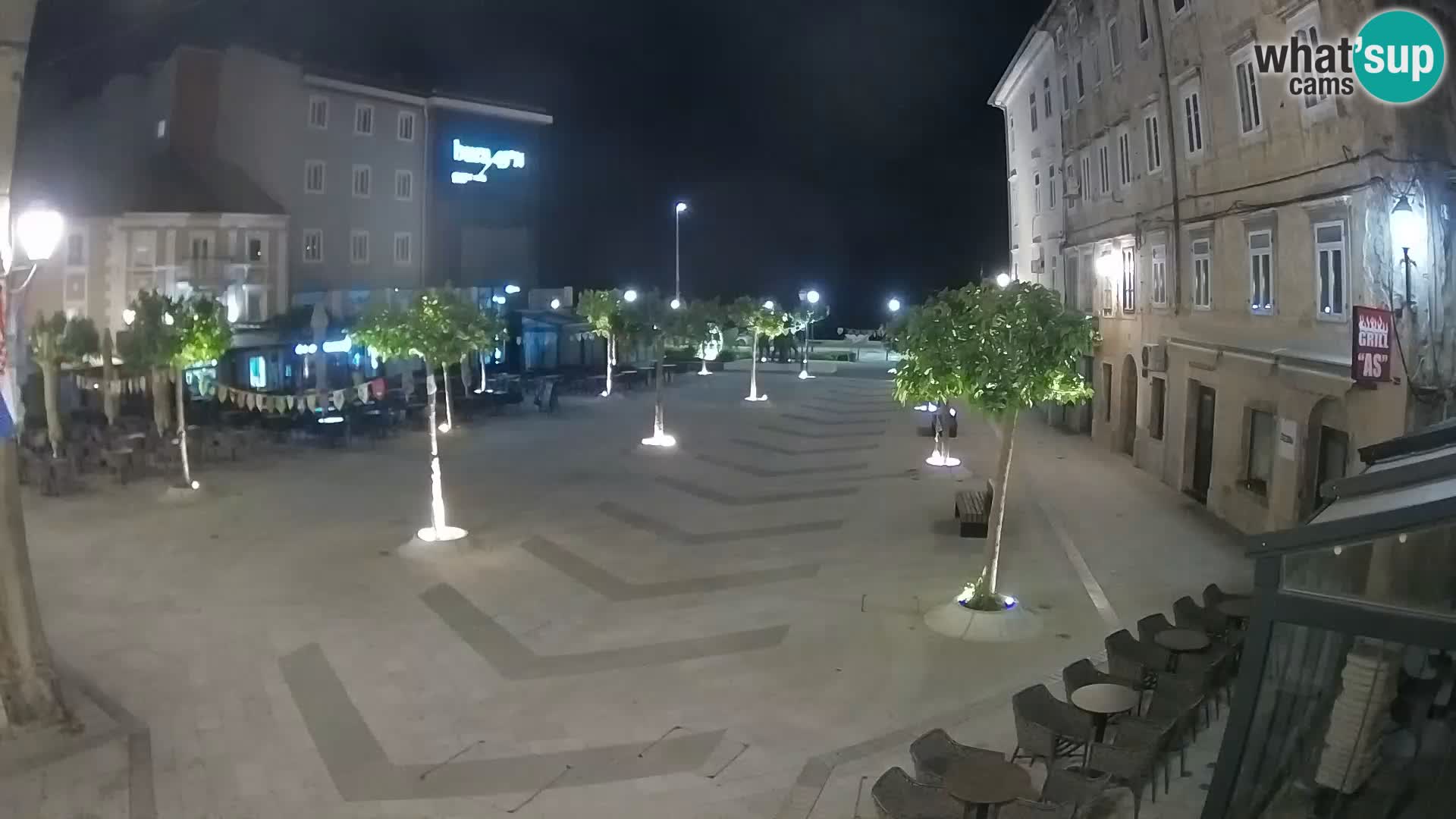 Center mesta Senj – Pavlinski trg – spletne kamere Dalmacija