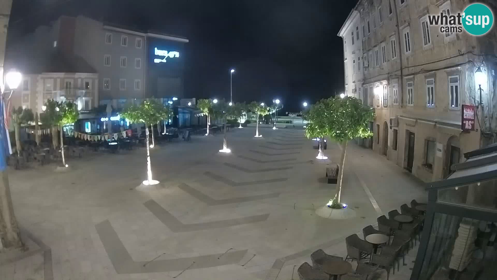 Centro della città di Senj – Piazza Pavlin – Live Cam Dalmazia