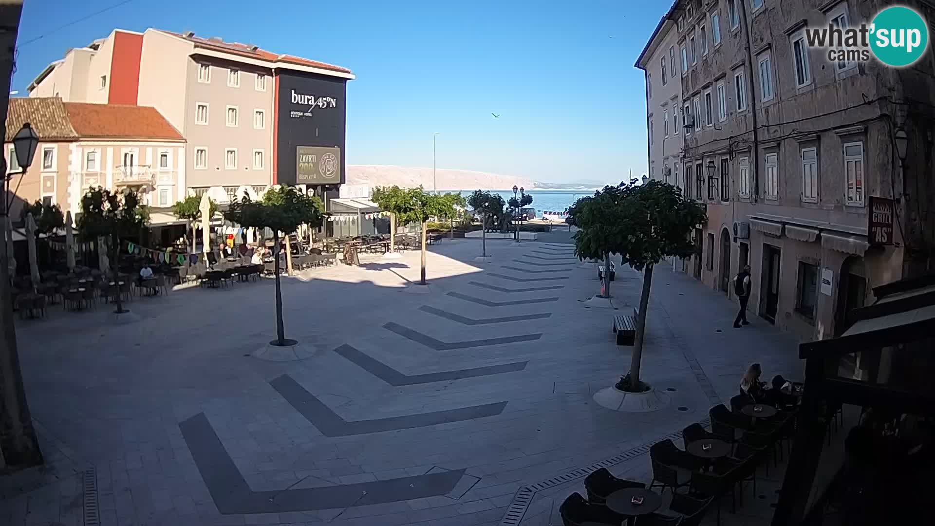 Center of Senj city – Pavlin square – Live Cam Dalmatia