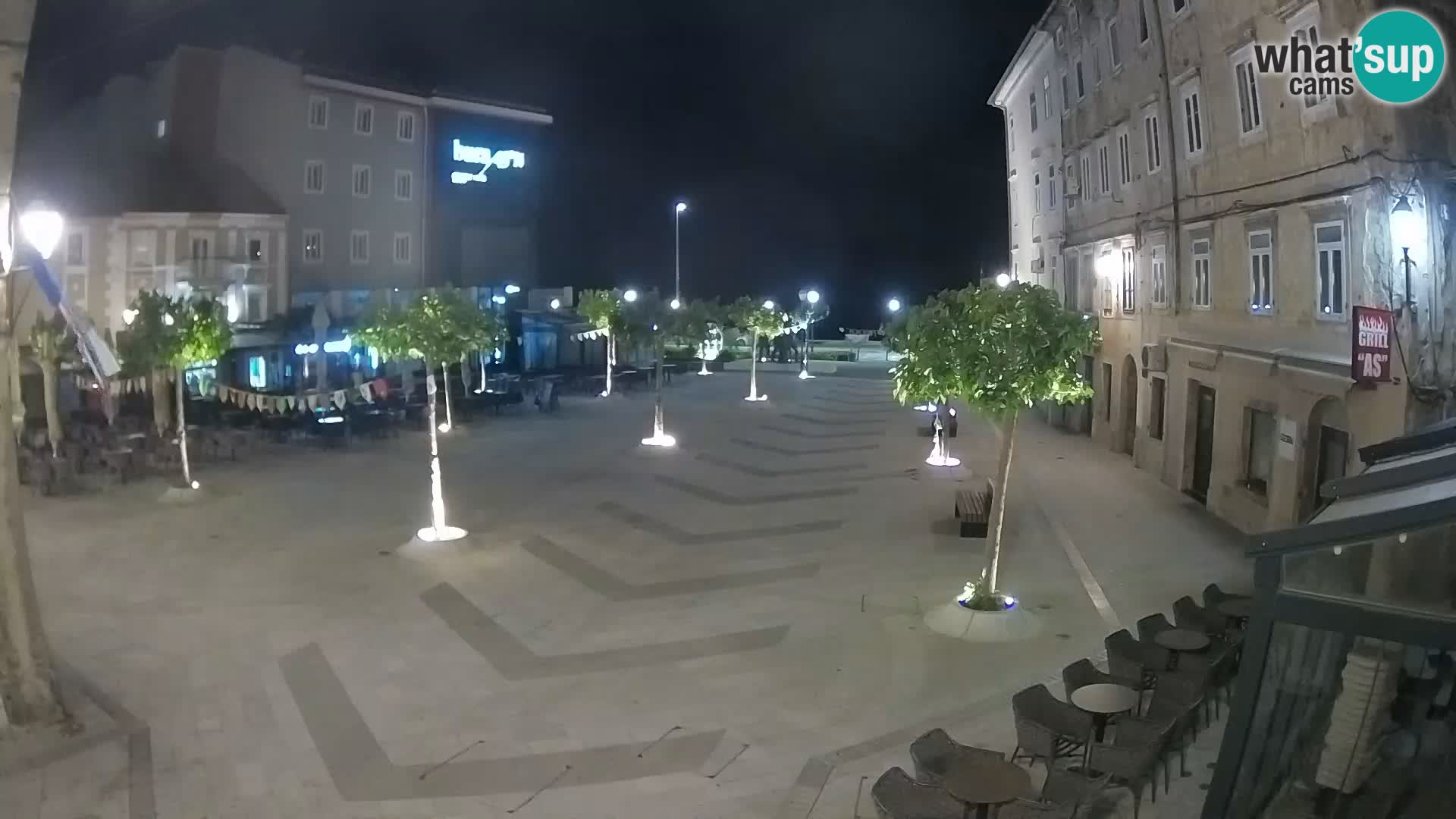 Center of Senj city – Pavlin square – Live Cam Dalmatia
