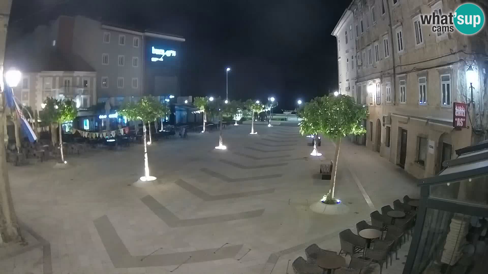 Centro della città di Senj – Piazza Pavlin – Live Cam Dalmazia