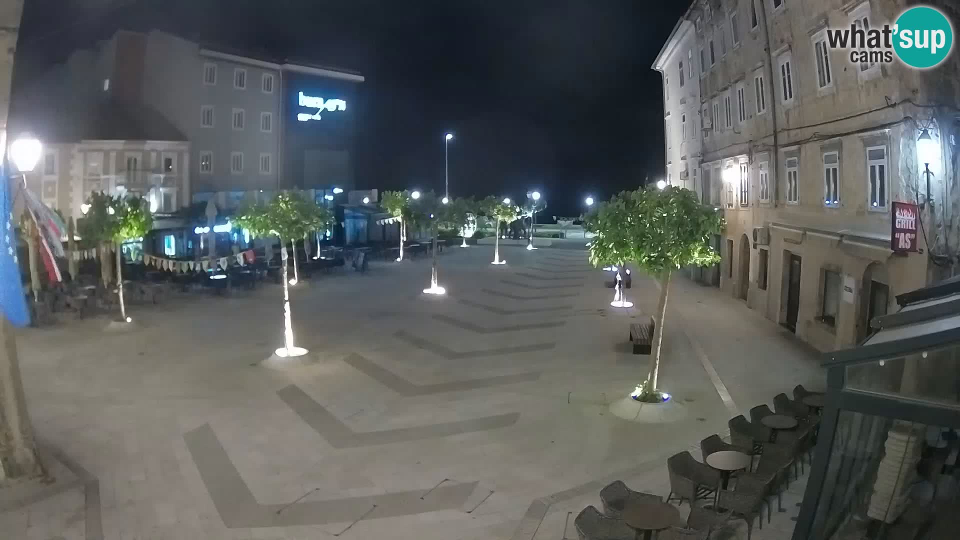 Centro della città di Senj – Piazza Pavlin – Live Cam Dalmazia
