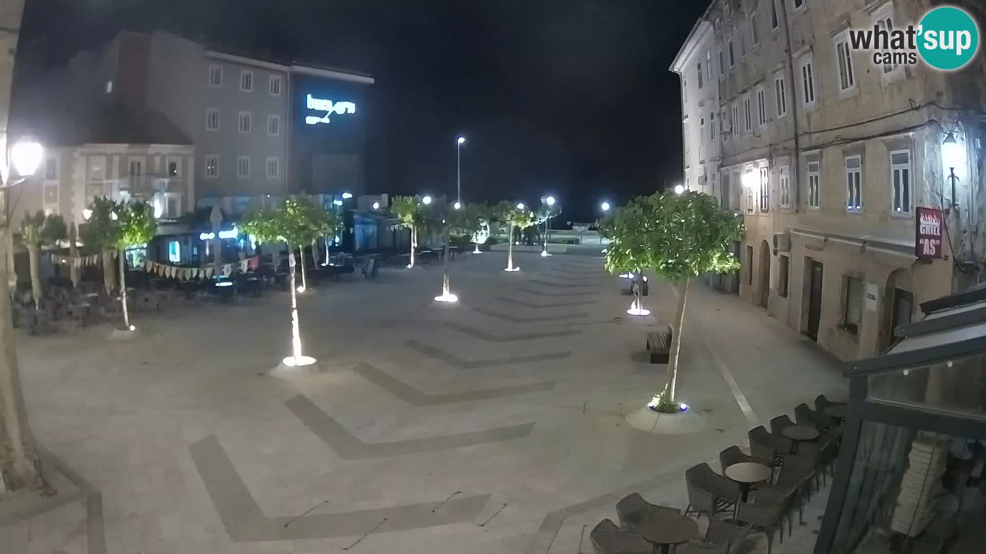 Centro della città di Senj – Piazza Pavlin – Live Cam Dalmazia